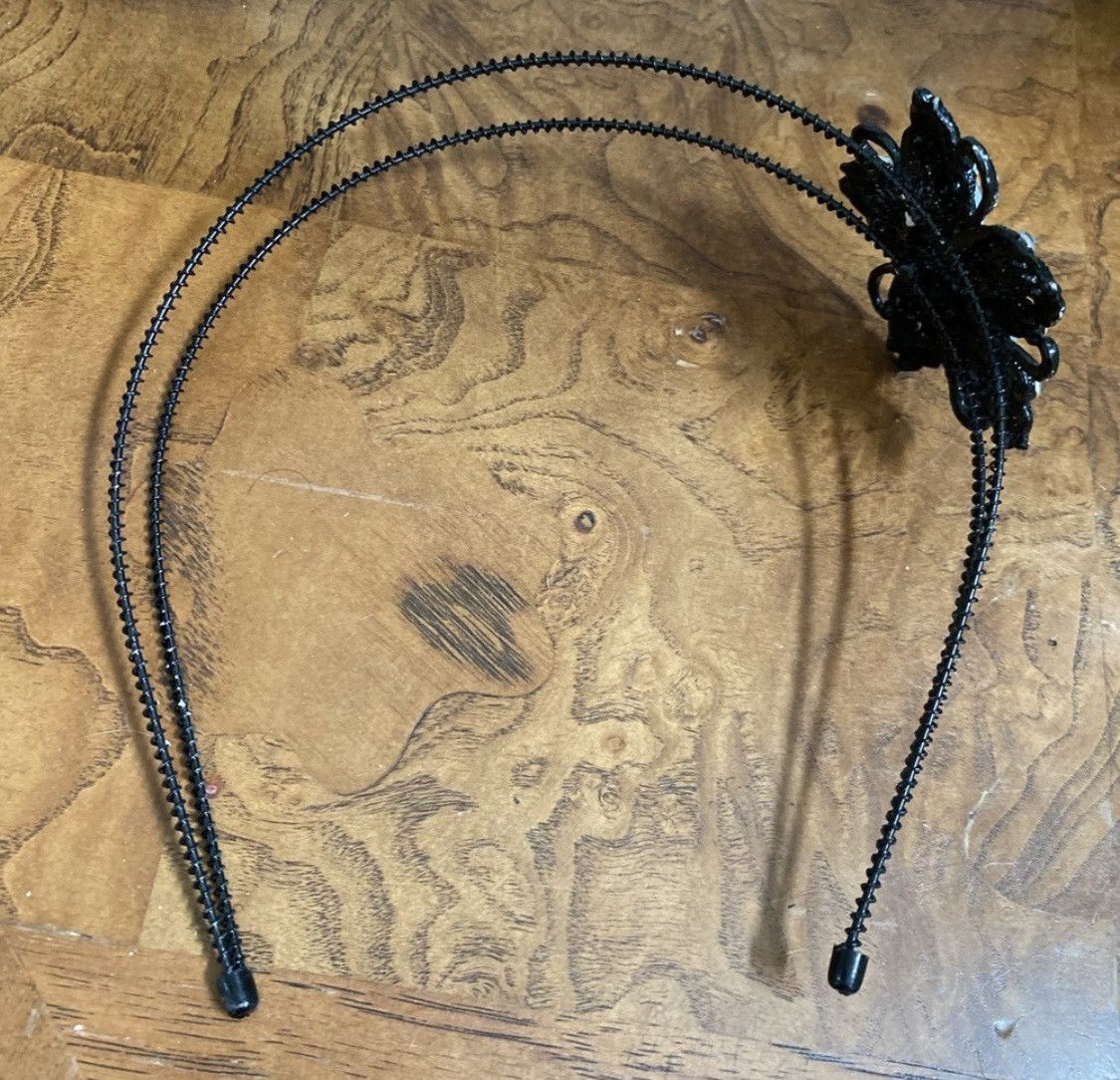 Vintage RARE VINTAGE FLORAL METAL HOLOGRAPHIC RHINESTONE HEADBAND Size ONE SIZE - 6 Thumbnail