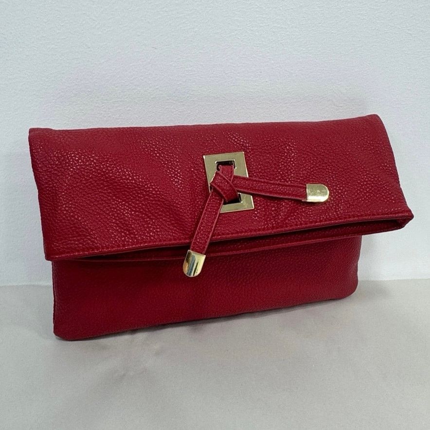 Other Sondra Roberts Squared Red Foldover Clutch Crossbody Size ONE SIZE - 2 Thumbnail