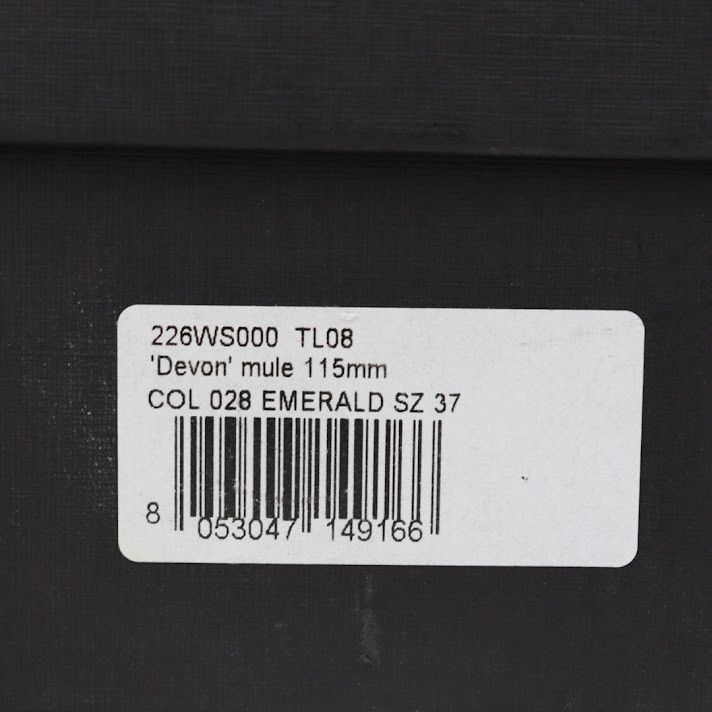 The Attico o1rshd1 Devon Mules In Emerald Size US 7 / IT 37 - 10 Thumbnail