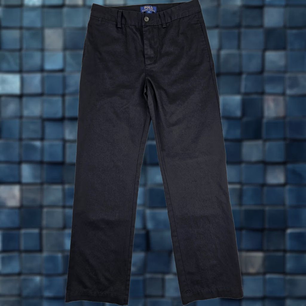 Polo Ralph Lauren Ralph Lauren Polo Straight Leg Pants Women 14 Black Cotton EUC 26x28 Casual Work Dress Jeans Size 36" / US 14 / IT 50 - 1 Thumbnail