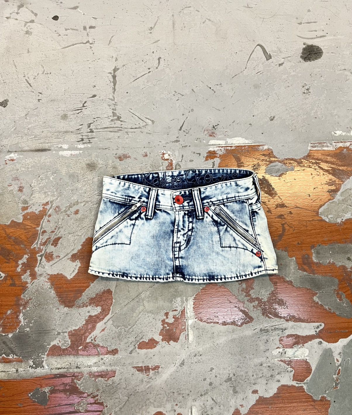 💥Y2K DISTRESSED MINI SKIRT HYSTERIC GLAMOUR STYLE