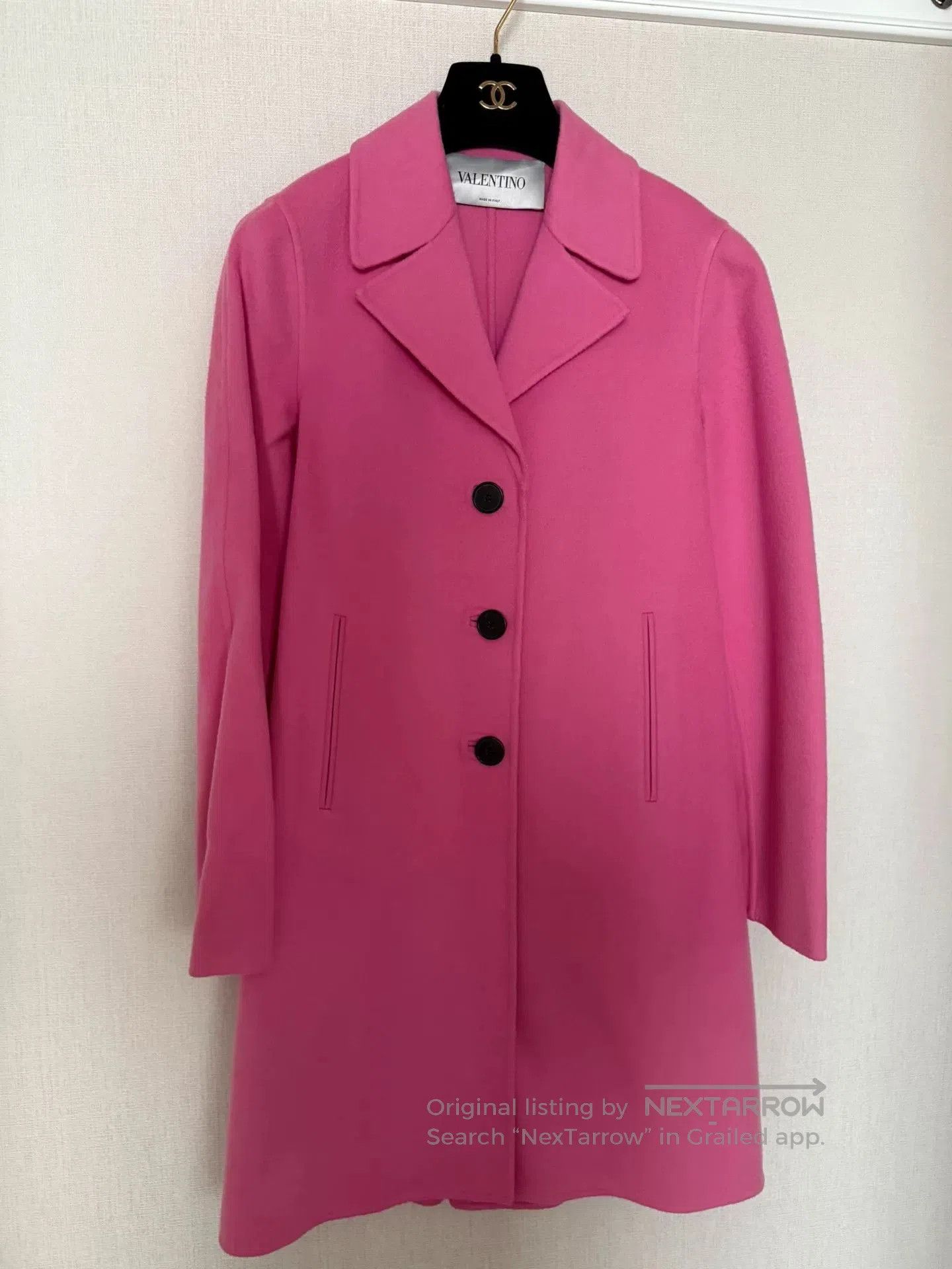 The Elder Statesman Pink Wool Cashmere Long Coat. Size M / US 6-8 / IT 42-44 - 5 Thumbnail