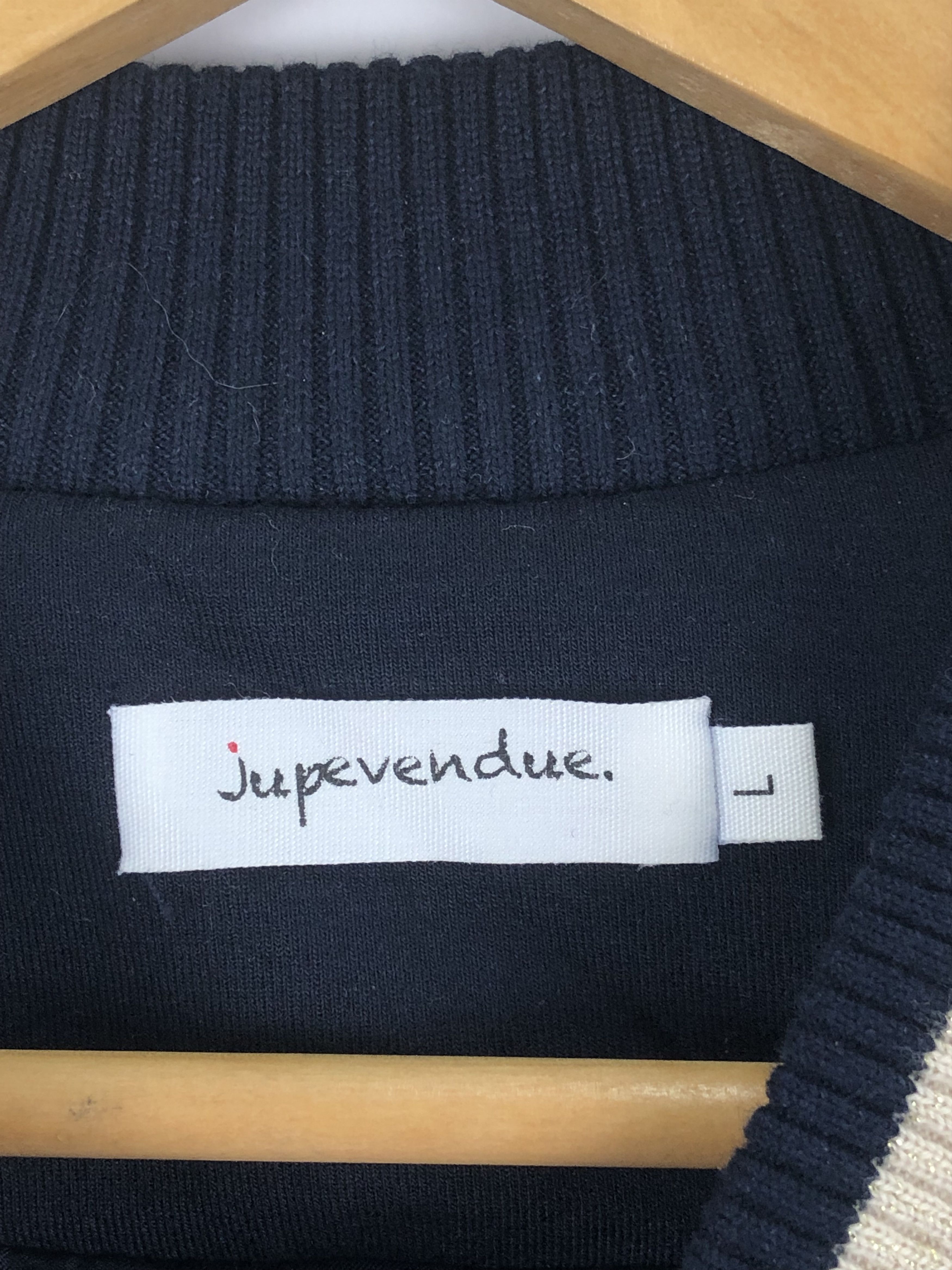 Japanese Brand × Vintage Vintage Japanese Brand Wool Knit Sleeve Bomber Jacket Size US L / EU 52-54 / 3 - 5 Thumbnail