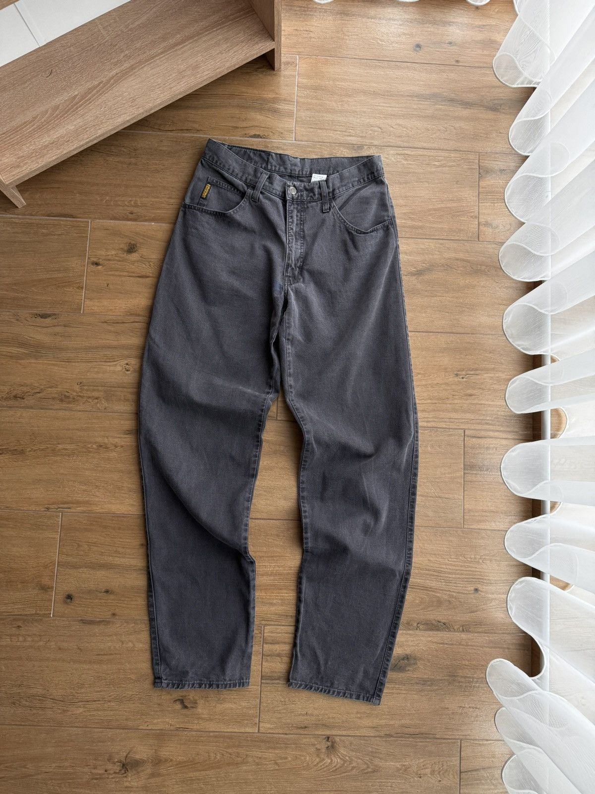 Armani × Vintage Vintage Armani Jeans Grey Baggy Japanese Streetwear Pants Size US 30 / EU 46 - 2 Thumbnail
