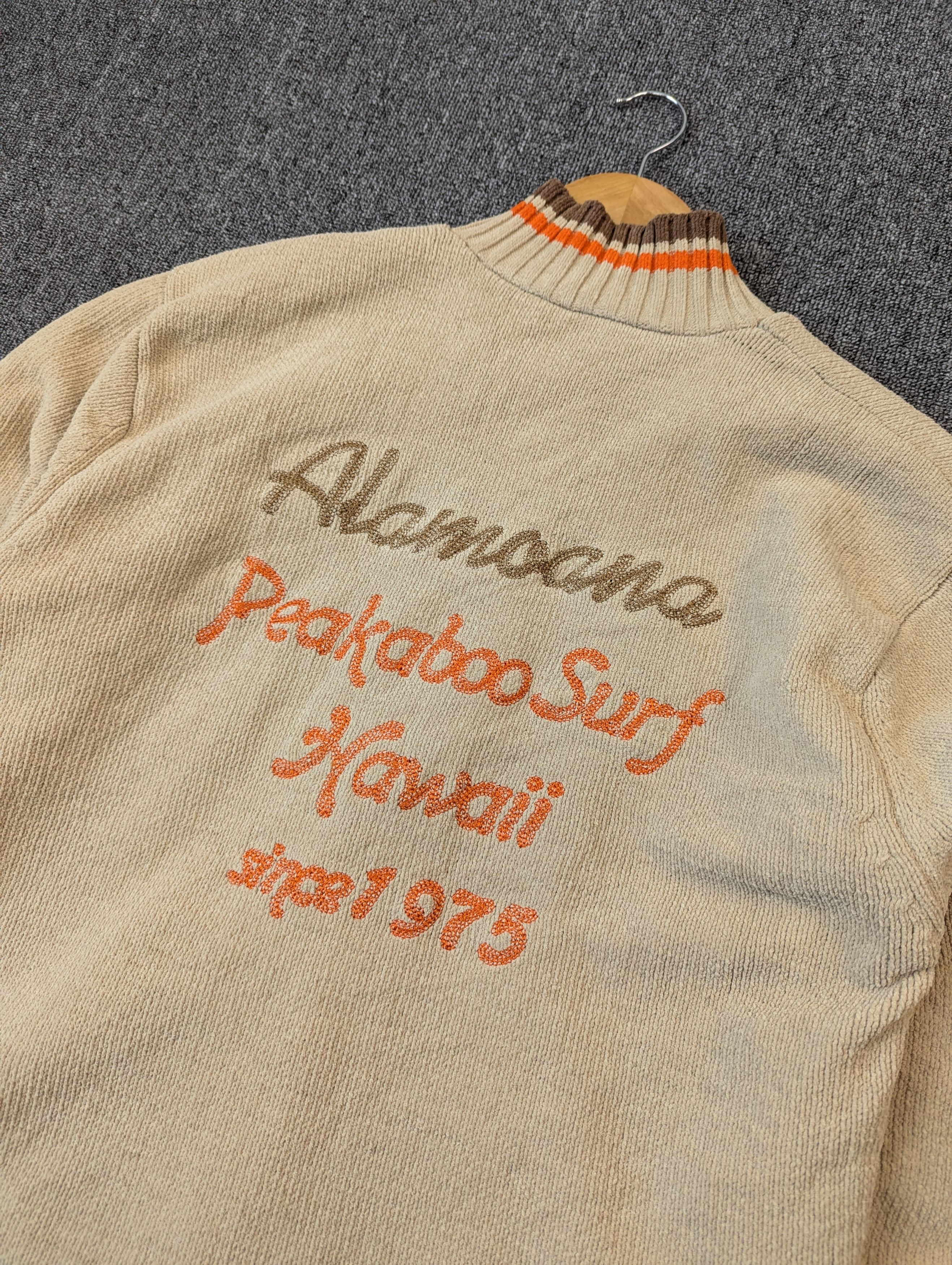 Other Vintage Peakaboo Surf Hawaii Knit Zipper Sweater Jacket Size US L / EU 52-54 / 3 - 11 Thumbnail