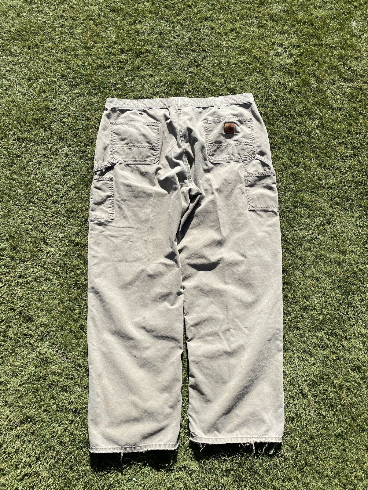 Carhartt Carhartt Double Knee Work Pants Mens 42x34 Green Canvas B195 Size US 42 / EU 58 - 8 Thumbnail