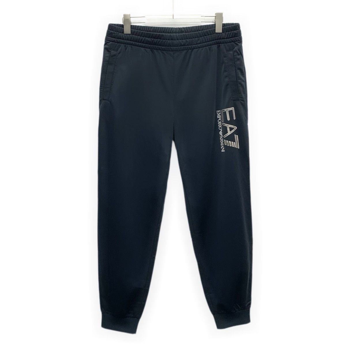 Armani Armani Black Logo Printed Casual Pants K26WX Size US 36 / EU 52 - 1 Thumbnail