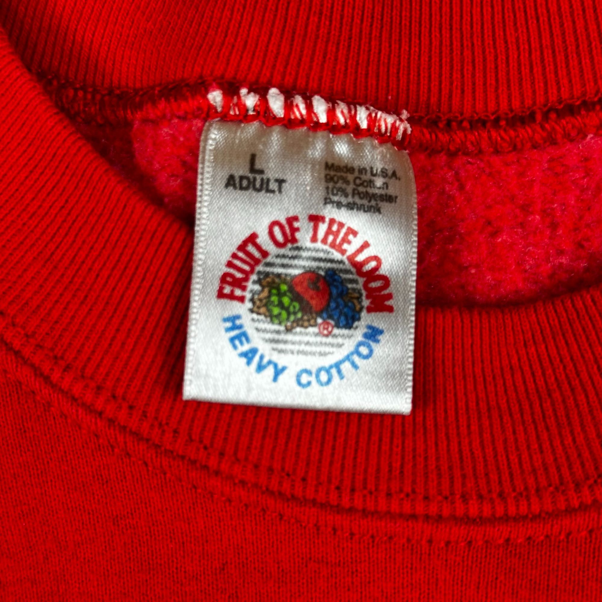 Fruit Of The Loom Ohio State Red Crewneck Sweatshirt L Adult Fruit Of The Loom Size US L / EU 52-54 / 3 - 3 Thumbnail