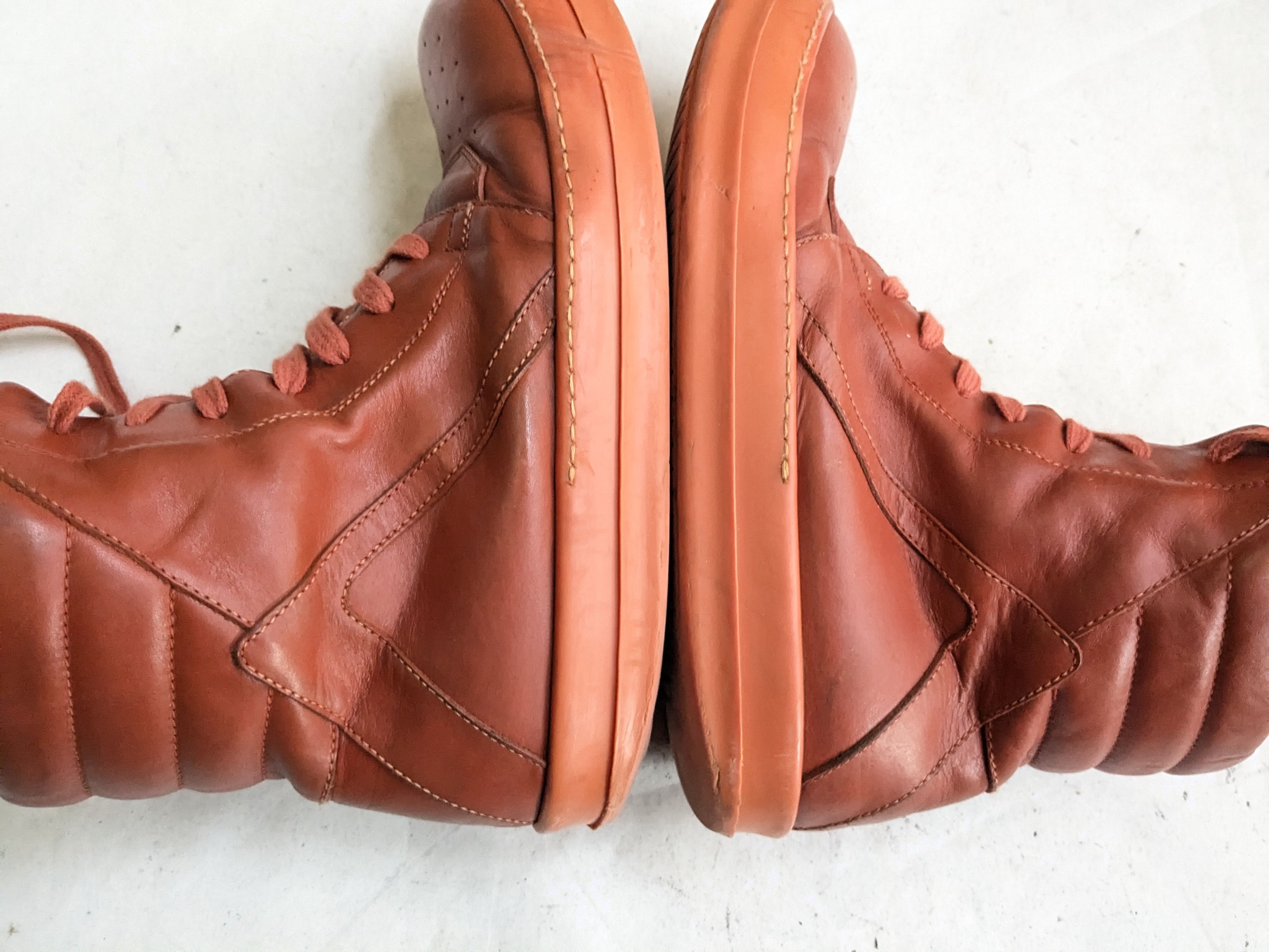 Rick Owens Rick Ownes Geobasket Papaya Orange 9 42 Leather Size US 9 / EU 42 - 5 Thumbnail