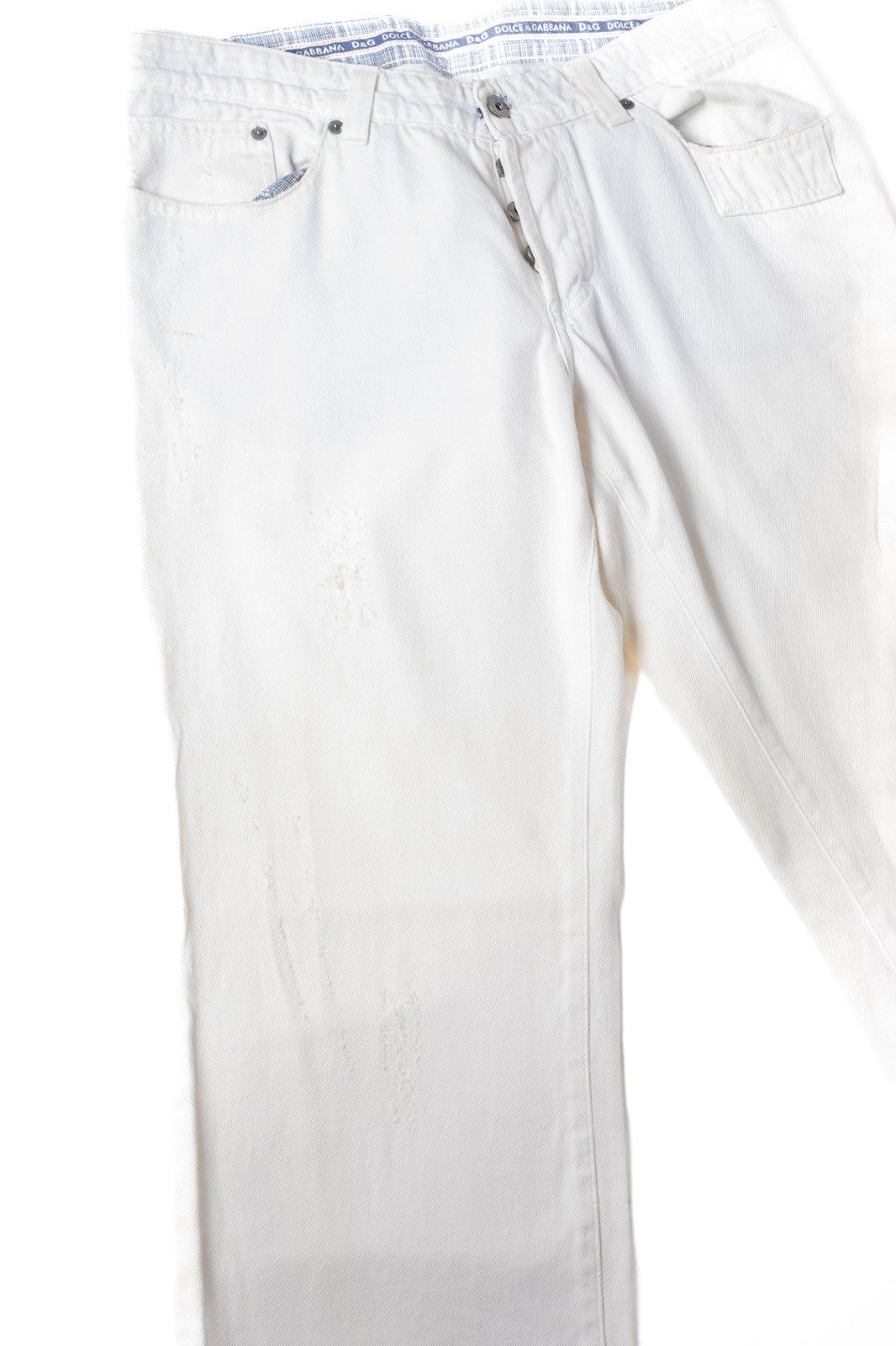 image of Dolce Gabbana White Denim Dolce & Gabbana, Men's (Size 34)