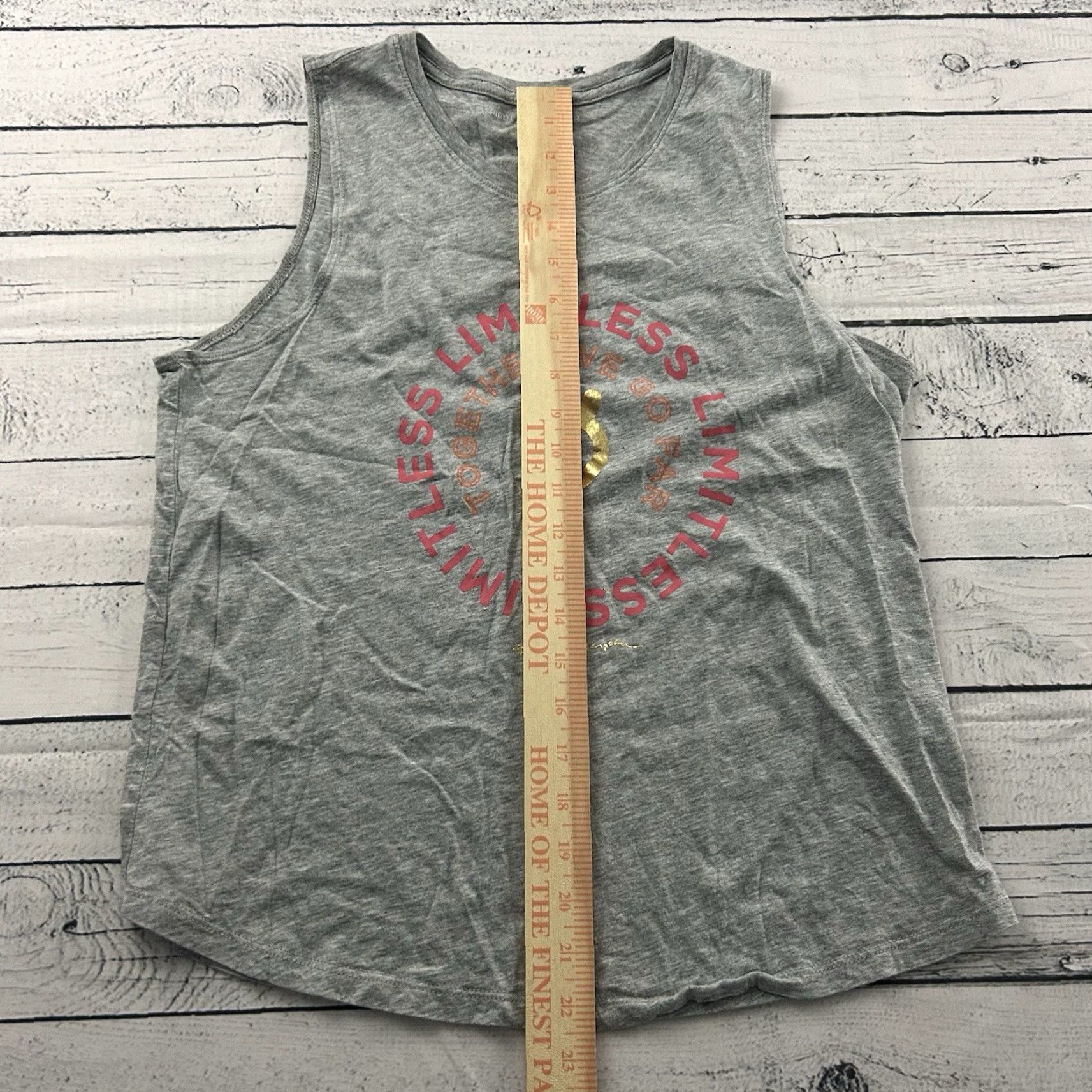 Spiritual Gangster Spiritual Gangster Peloton Together We Go Far Sleeveless T Shirt Women's XL Gray Size XL / US 12-14 / IT 48-50 - 3 Thumbnail