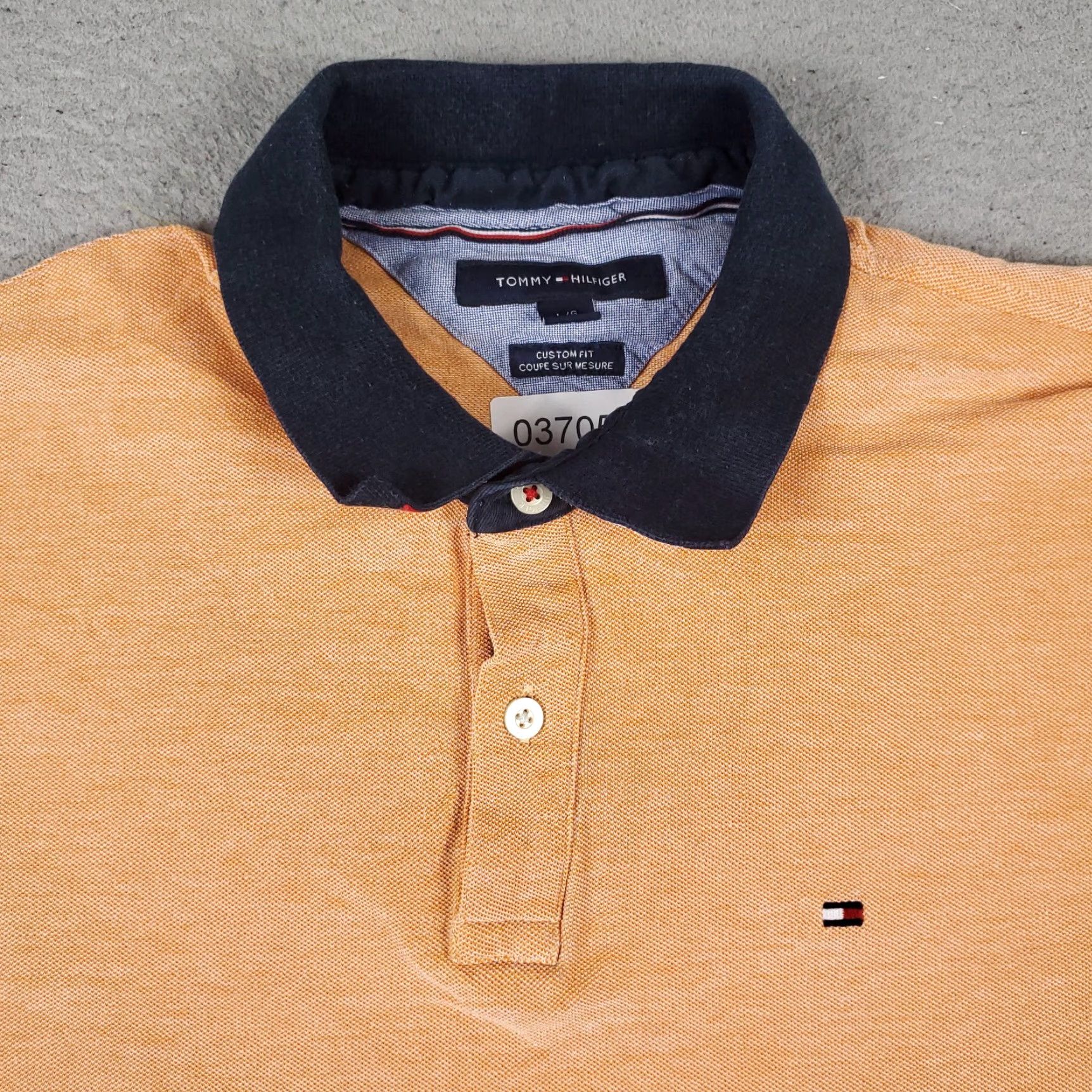 Tommy Hilfiger Tommy Hilfiger Polo Shirt Adult Large Orange Short Sleeve Casual Mens Size US L / EU 52-54 / 3 - 2 Thumbnail