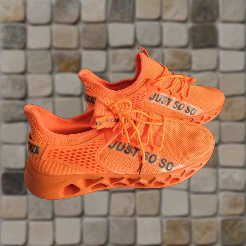 Vintage VINTAGE? No – but: Bright Orange Unisex Damyuan Just So So Sneakers 43 EUC Size US 10 / IT 40 - 1 Thumbnail