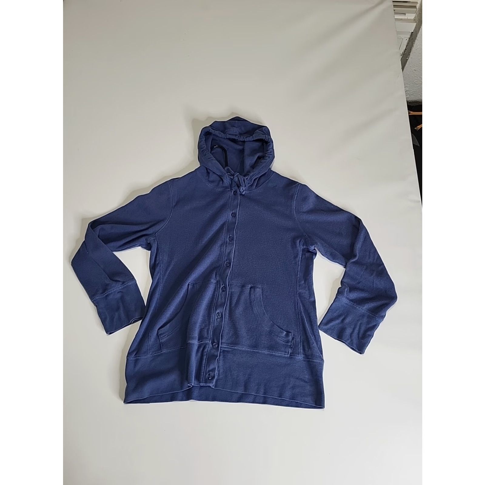 Nautica Nautica Sweater Hooded Cardigan Women L Blue 60/40 Button Pockets Nautical Sailor Girl Reg LG XS? Size L / US 10 / IT 46 - 3 Thumbnail