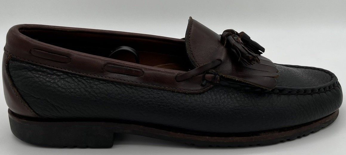 Allen Edmonds Allen Edmonds Nashua Loafers 10.5 Tassel Black Brown Leather Size US 10.5 / EU 43-44 - 8 Thumbnail