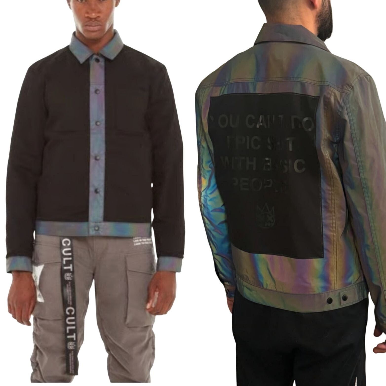 Cult Of Individuality Cult Of Individuality Reversible Type II Denim Jacket Reflec Size US XL / EU 56 / 4 - 4 Thumbnail