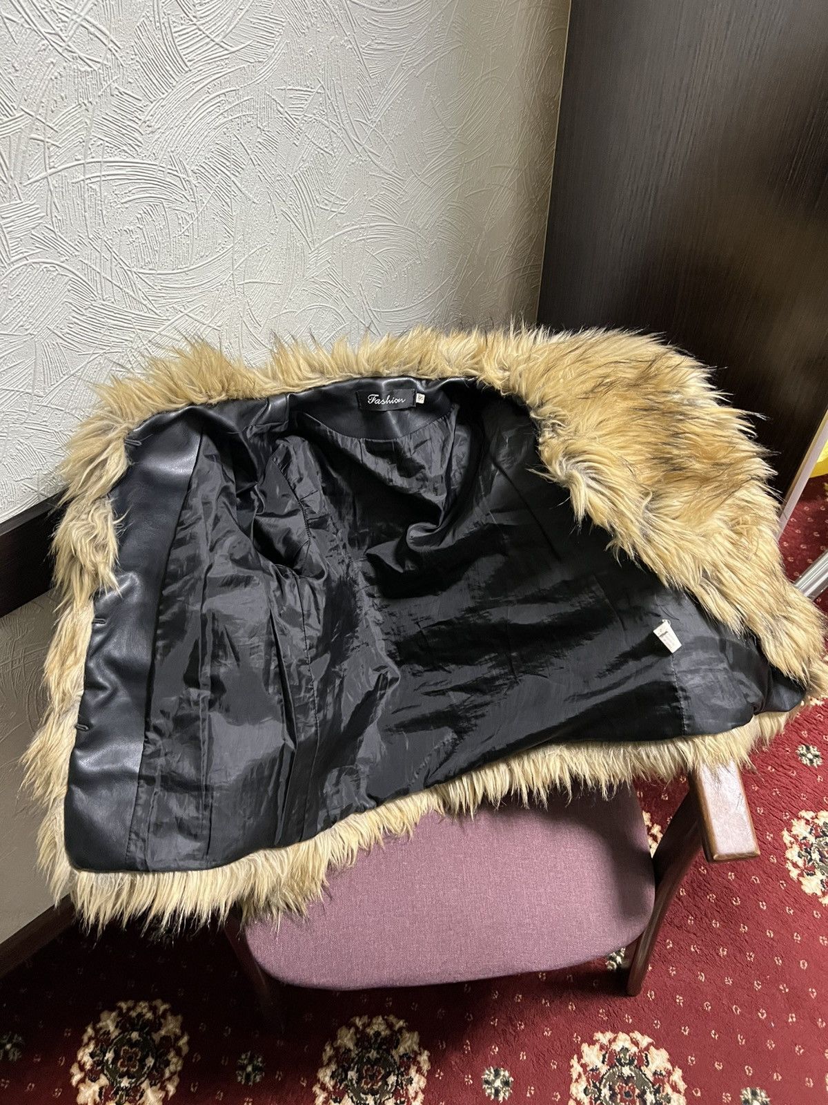 If Six Was Nine VINTAGE FAUX FUR COAT DESIGNER JACKET JAPAN STYLE CASUAL 90s Size S / US 4 / IT 40 - 10 Thumbnail