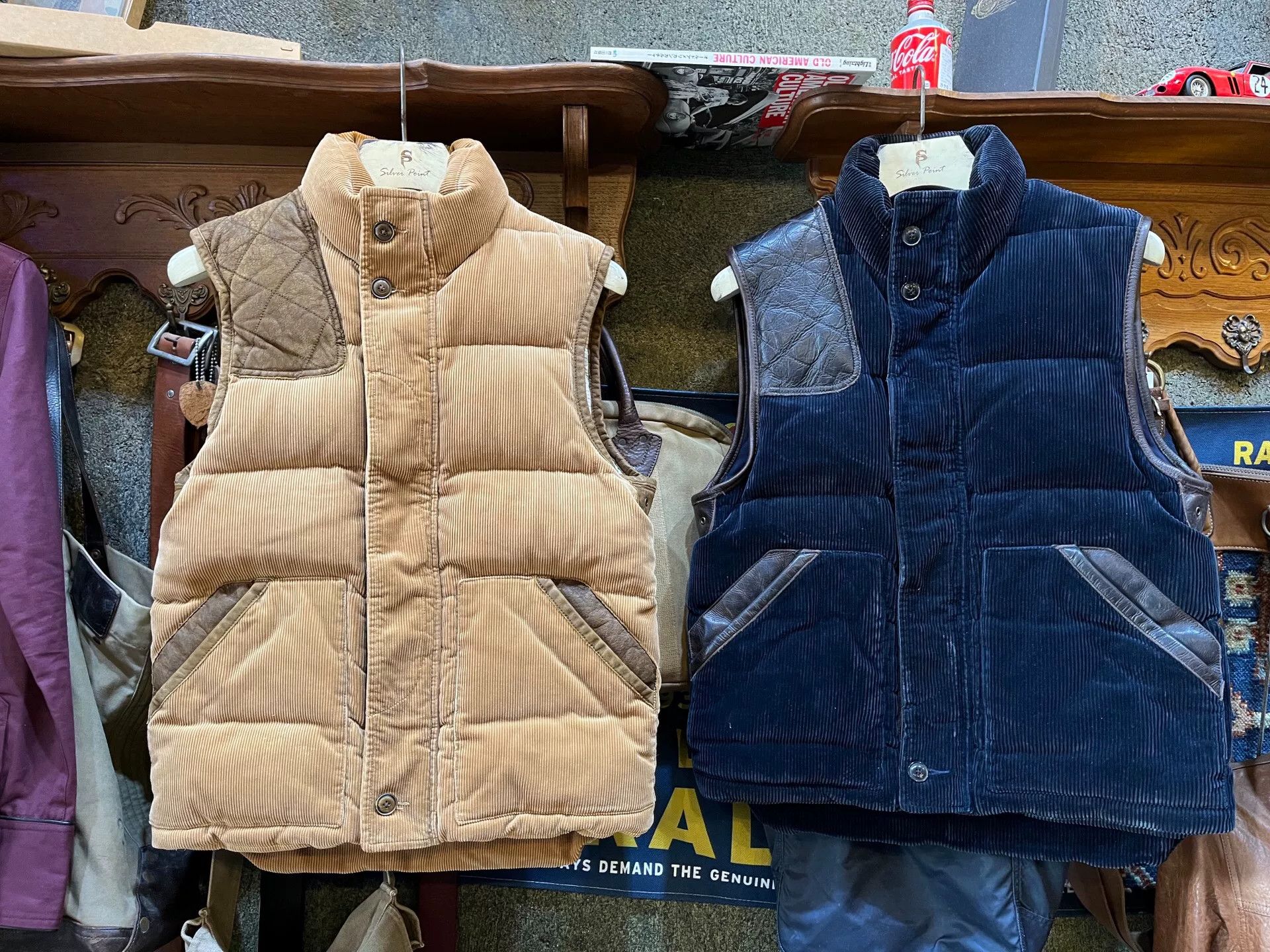 RRL Ralph Lauren Classic Corduroy and Leather Hunting Vest Size US M / EU 48-50 / 2 - 1 Thumbnail