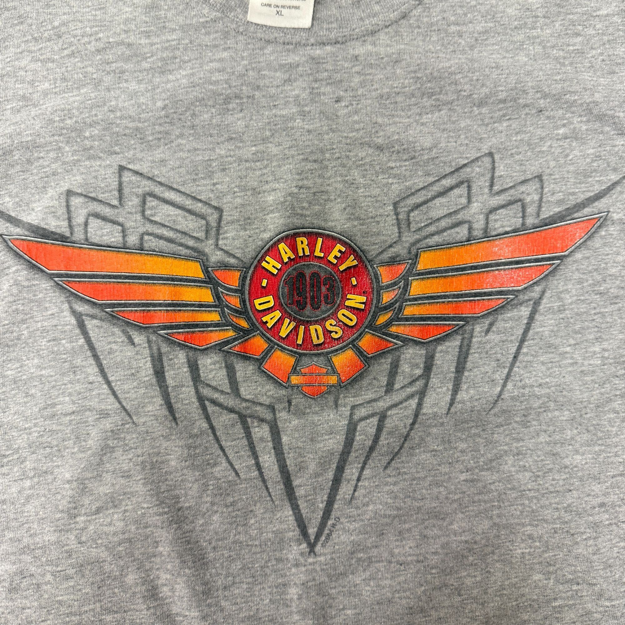Harley Davidson H-D Motorcycle Mike Bruno's BAYOU COUNTRY LA SWAMP Biker Tee Size US XL / EU 56 / 4 - 6 Thumbnail