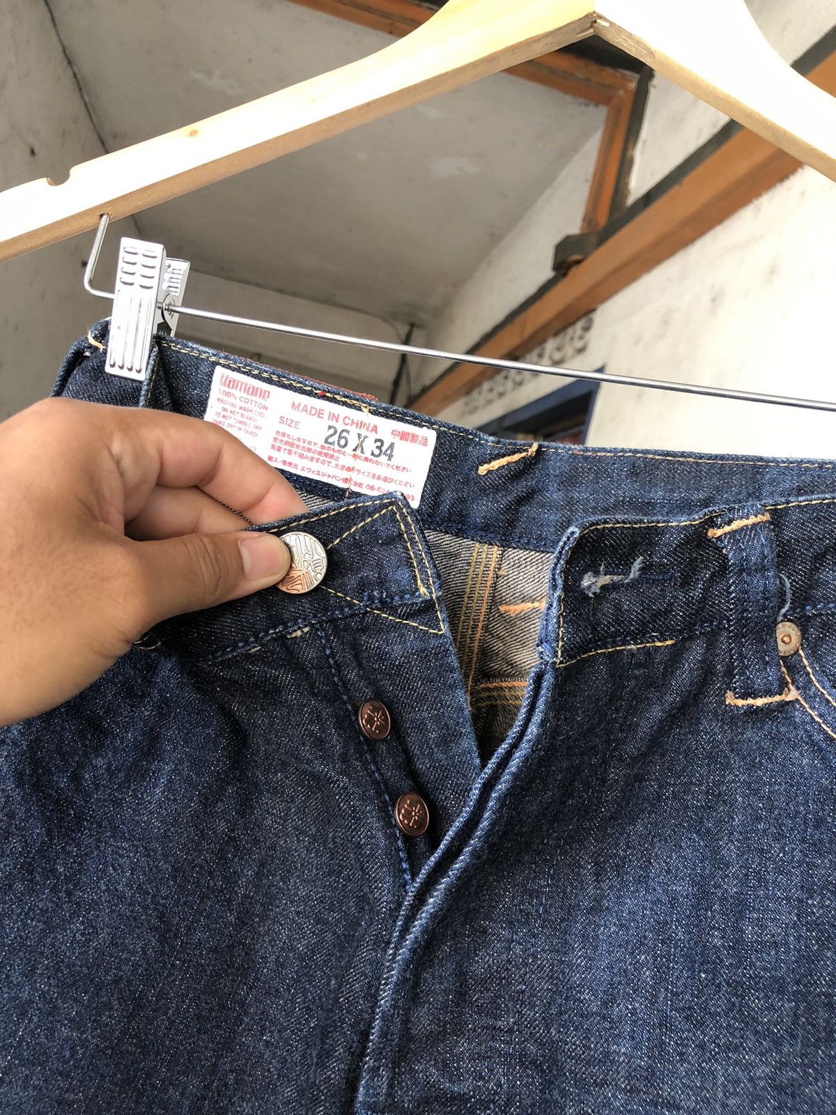 Evisu Rare❗️Vintage 80s Evisu Yamane Embroidery Denim Size US 26 / EU 42 - 11 Thumbnail
