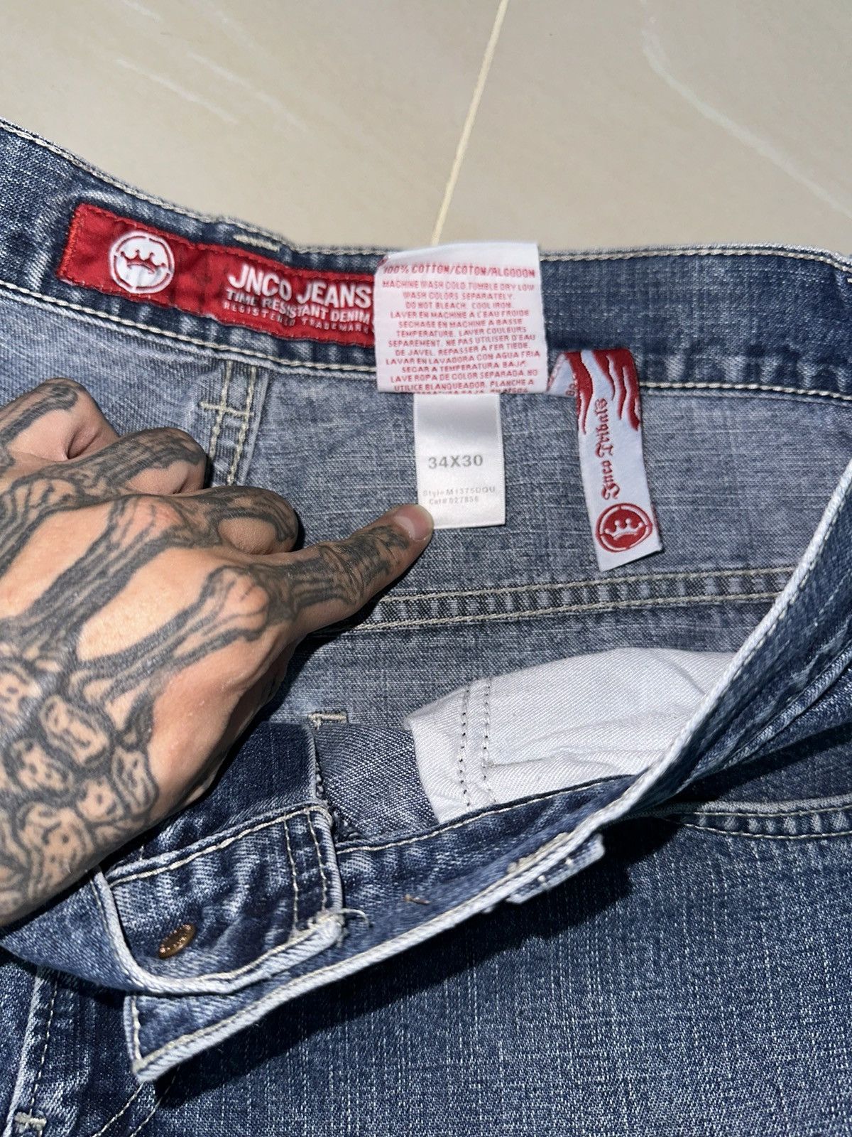 JNCO × Vintage JNCO big logo jean Size US 34 / EU 50 - 6 Thumbnail