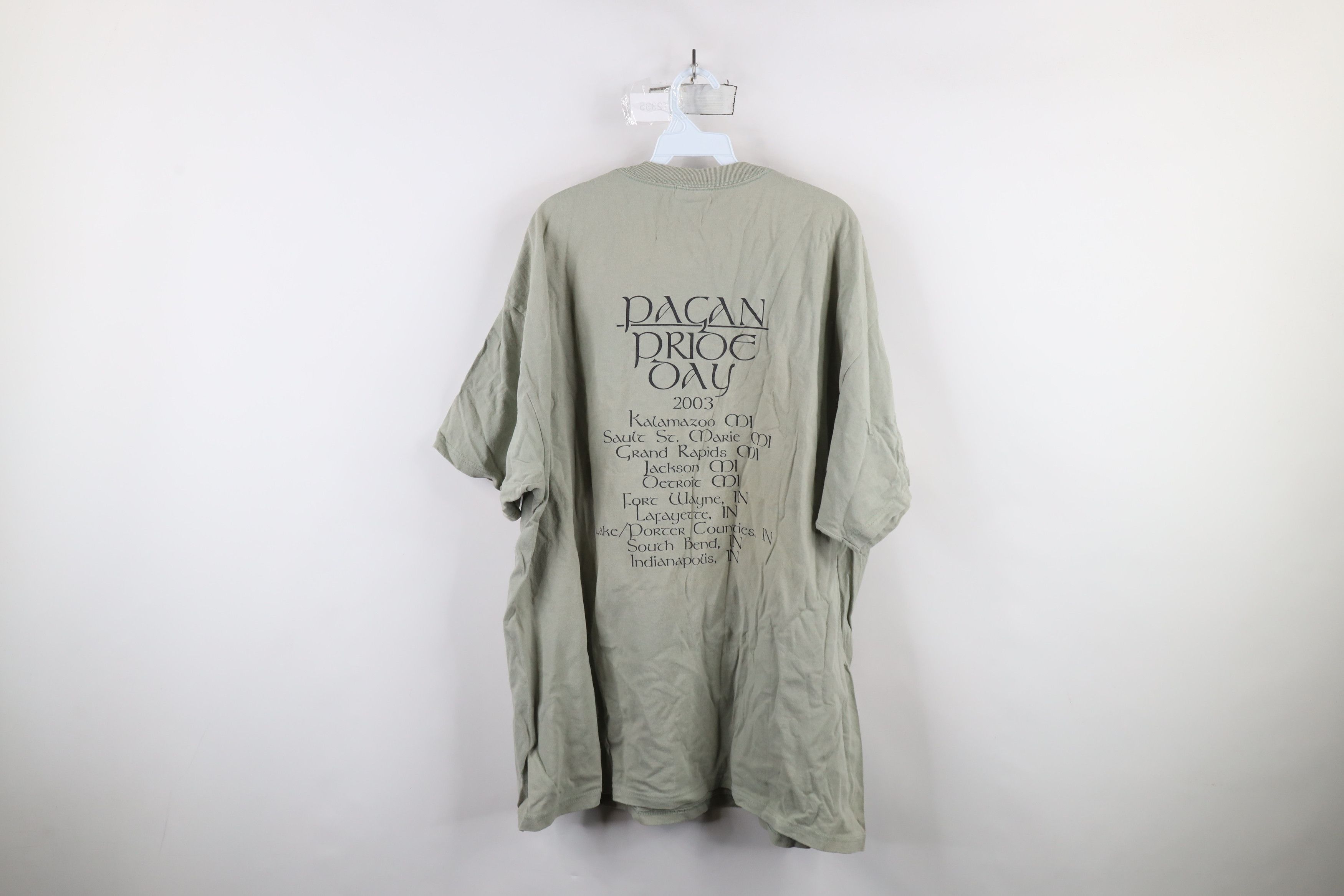 Vintage Vintage Y2K 2003 Streetwear Spell Pagan Pride Day T-Shirt Size US XXL / EU 58 / 5 - 10 Thumbnail