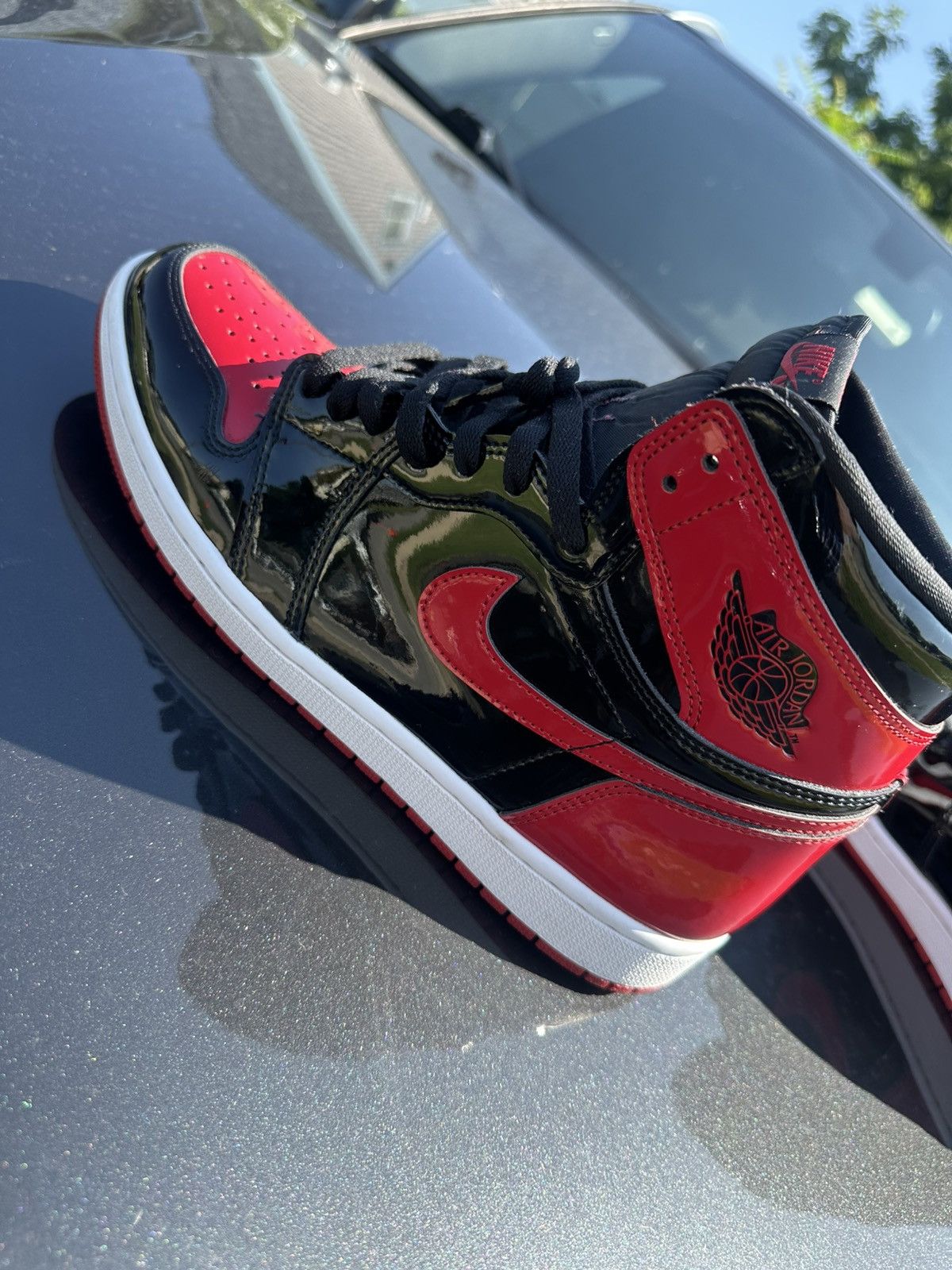 Jordan Brand Air Jordan 1 Retro High OG “Patent Bred” Size US 11.5 / EU 44-45 - 10 Thumbnail