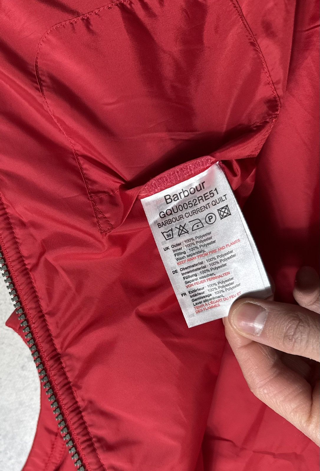 Barbour Barbour Women’s Current Quilt Vest Jacket Red Size L Size L / US 10 / IT 46 - 9 Thumbnail