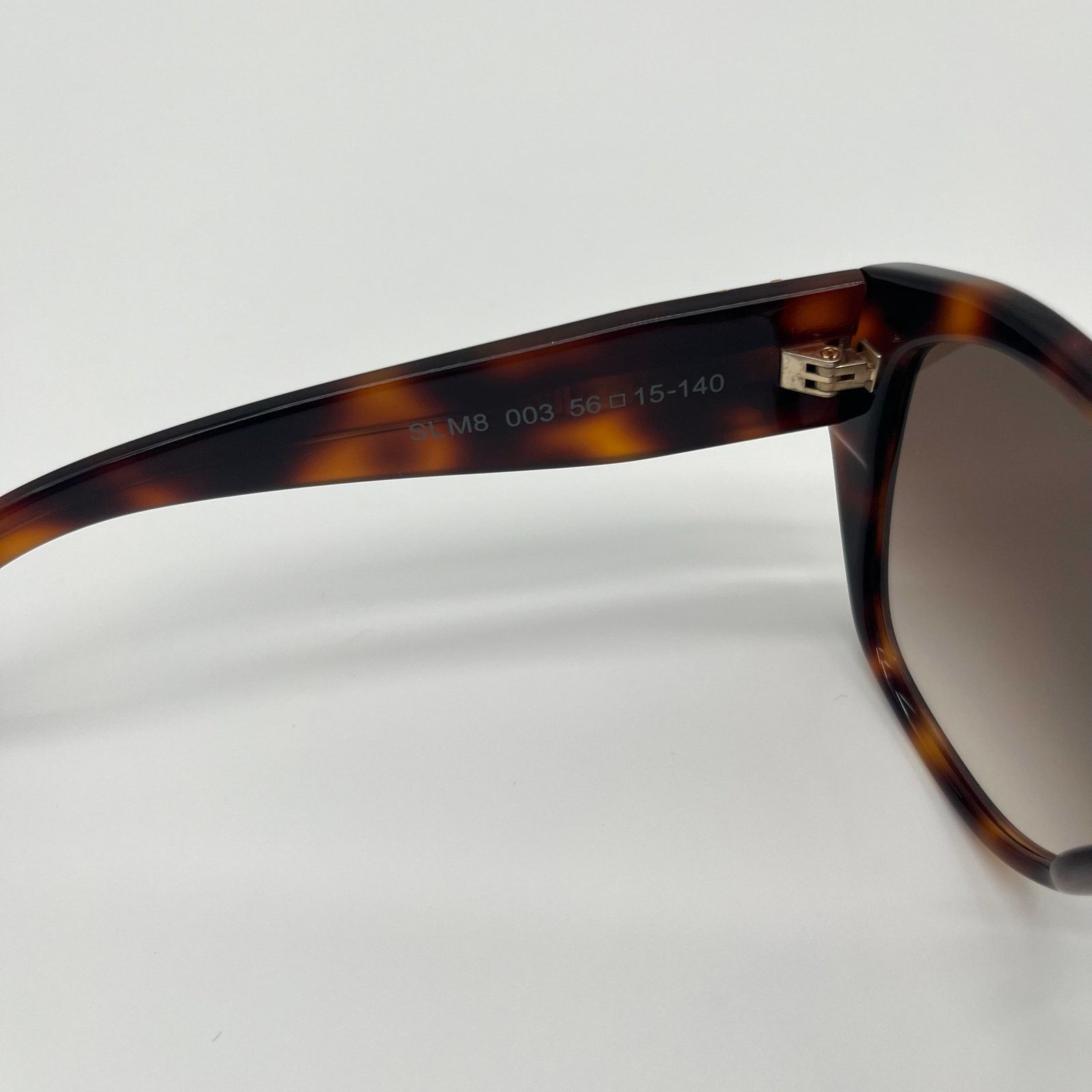 Yves Saint Laurent SAINT LAURENT Sunglasses, Havana Geometric Frame, Case, YSL Size ONE SIZE - 7 Thumbnail