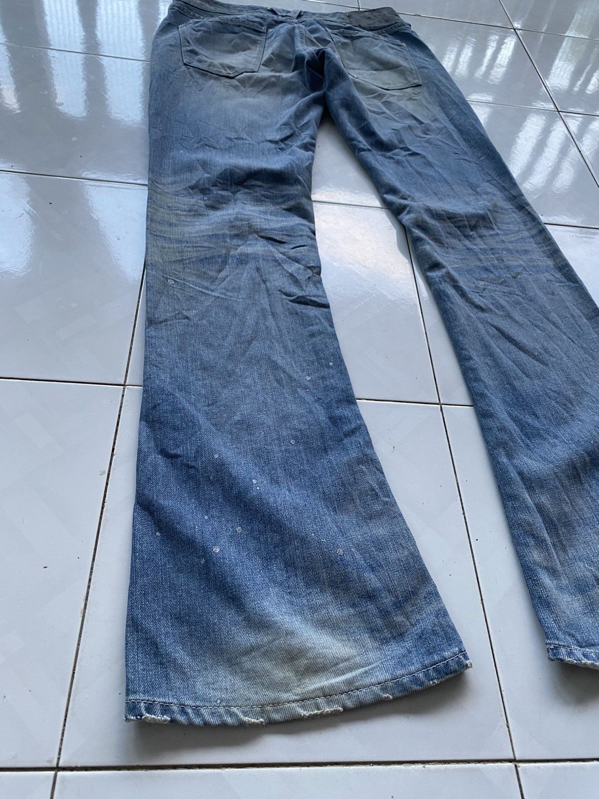 Vanquish Vanquish Painted Flare Jeans Size 32" / US 10 / IT 46 - 8 Thumbnail