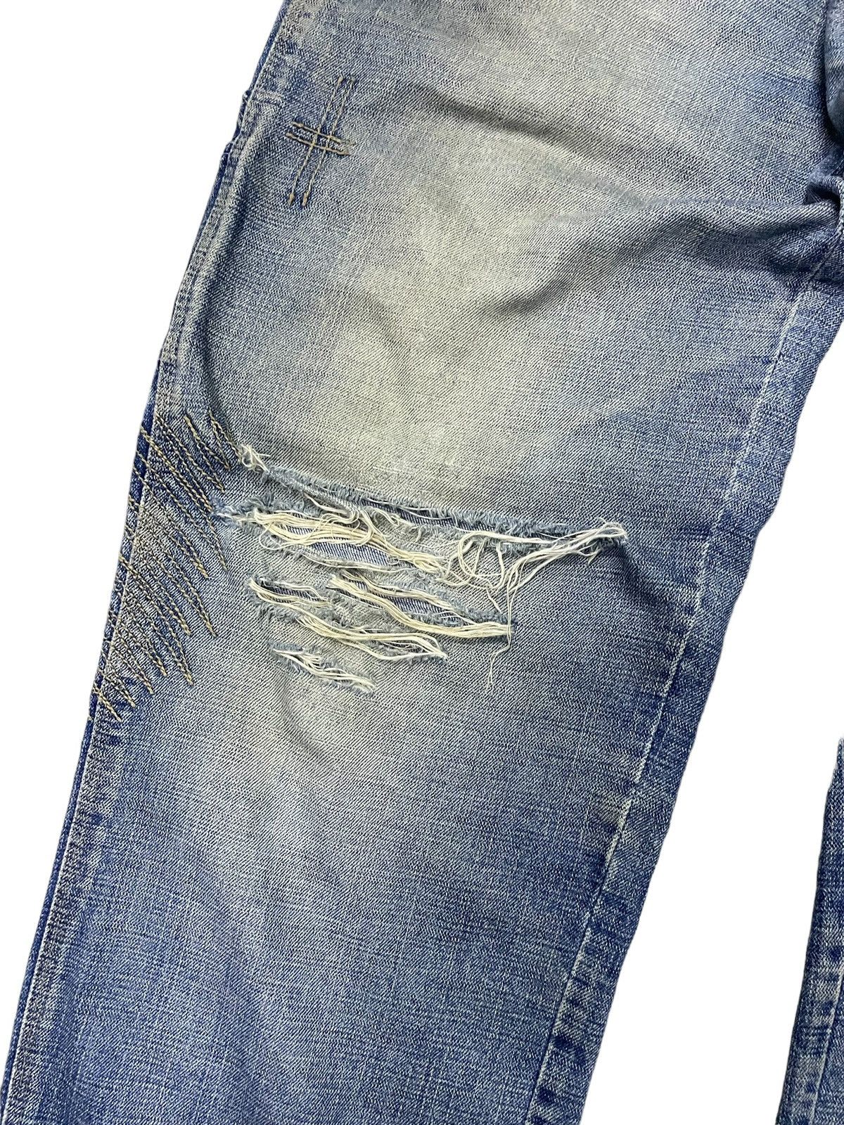 JNCO × Rap Tees KnoBetta Massive Baggy Distressed Y2K Rap Jeans Size US 34 / EU 50 - 10 Thumbnail