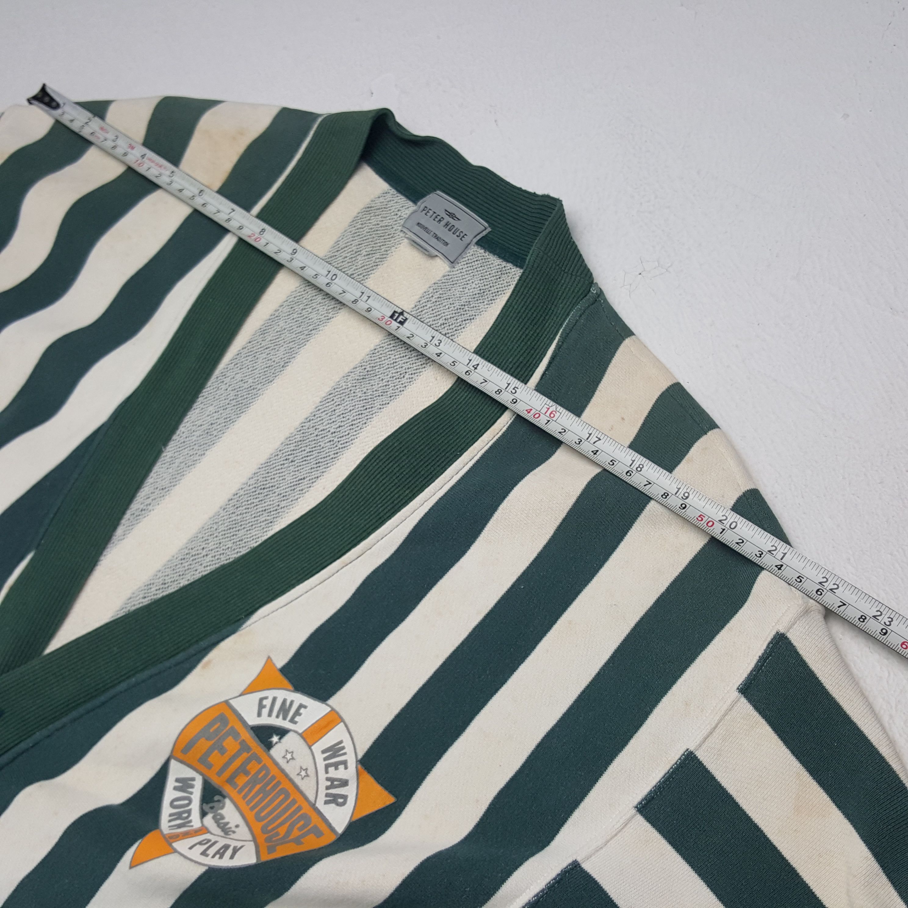Vintage Vintage Peter House Striped Cardigan Sweater Size US M / EU 48-50 / 2 - 5 Thumbnail