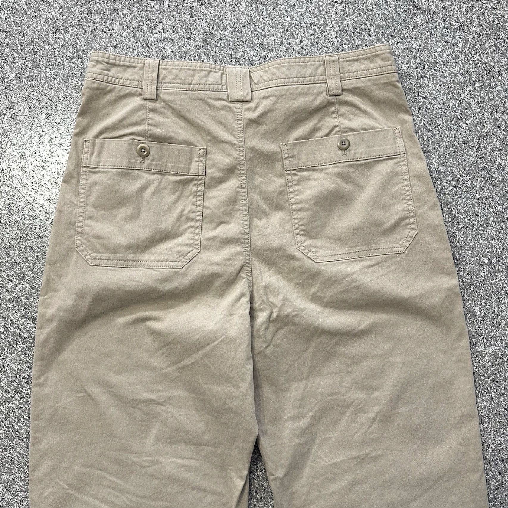 Banana Republic Banana Republic Pants Womens 10 Beige Relaxed Wide Barrel Leg Chino Pockets Vintage No Size 32" / US 10 / IT 46 - 5 Thumbnail