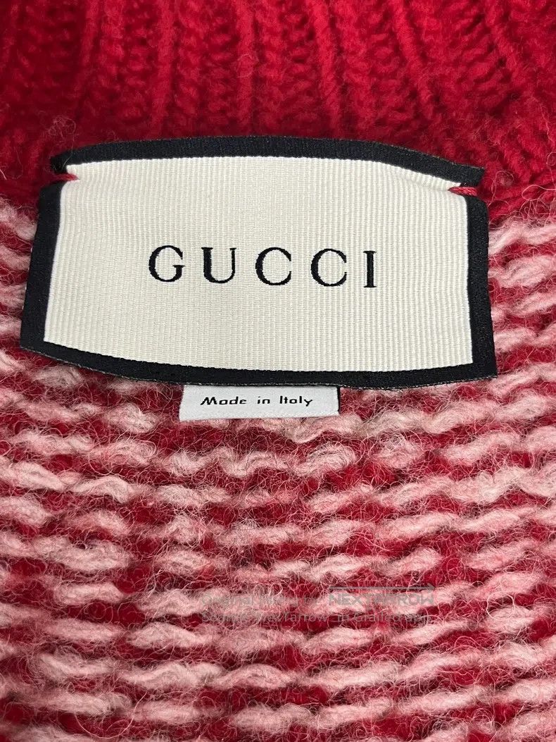 Gucci Gucci Red printed wool cardigan coat Size M / US 6-8 / IT 42-44 - 3 Thumbnail