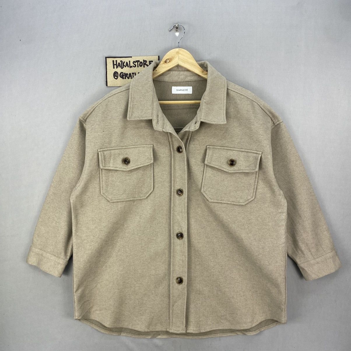 Japanese Brand Vintage Simplicite Baggy Flannel Jacket Size US XL / EU 56 / 4 - 1 Thumbnail