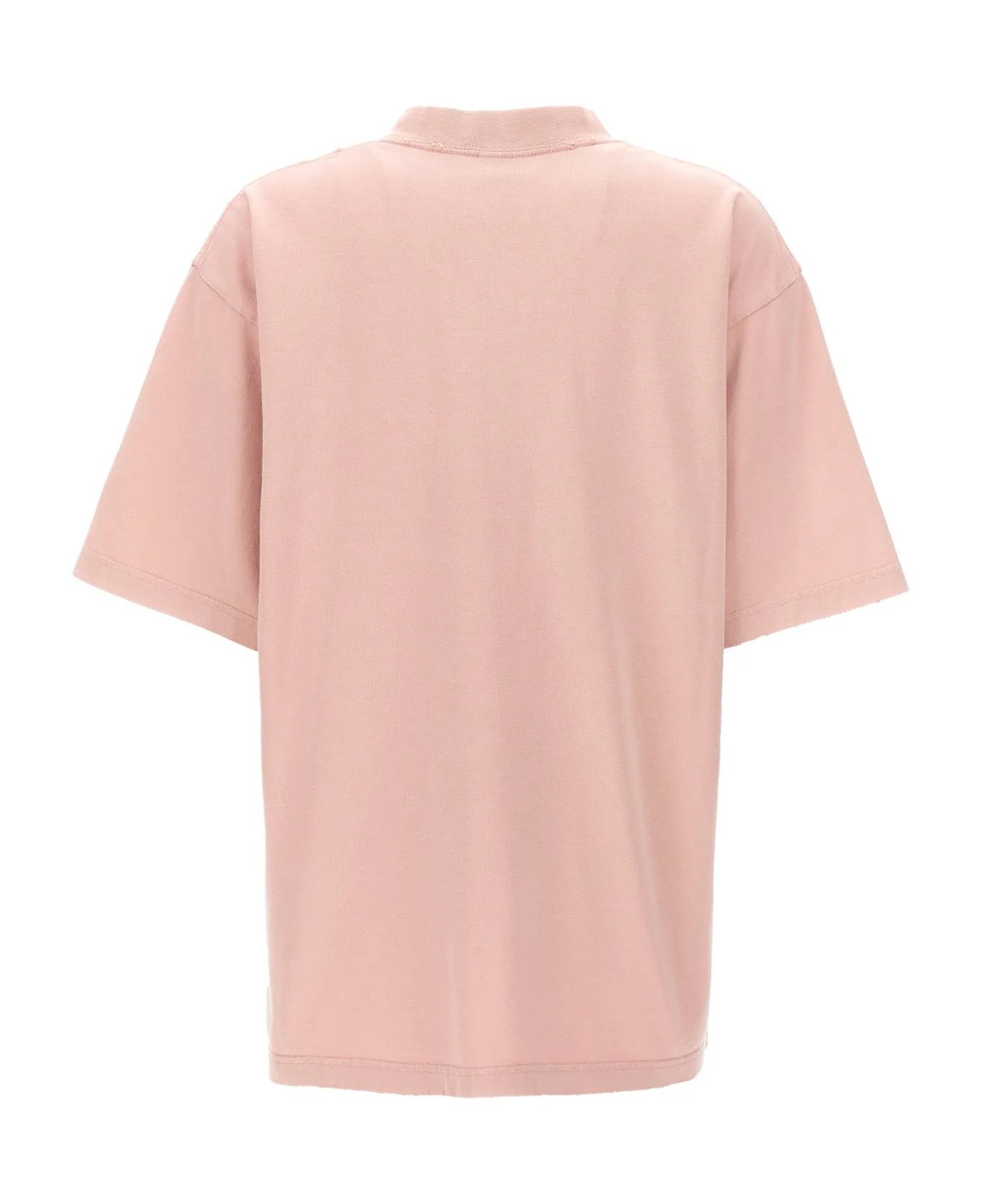 Balenciaga o1s1rm0426 Maison T-Shirt Medium Fit in Pink Size M / US 6-8 / IT 42-44 - 2 Thumbnail