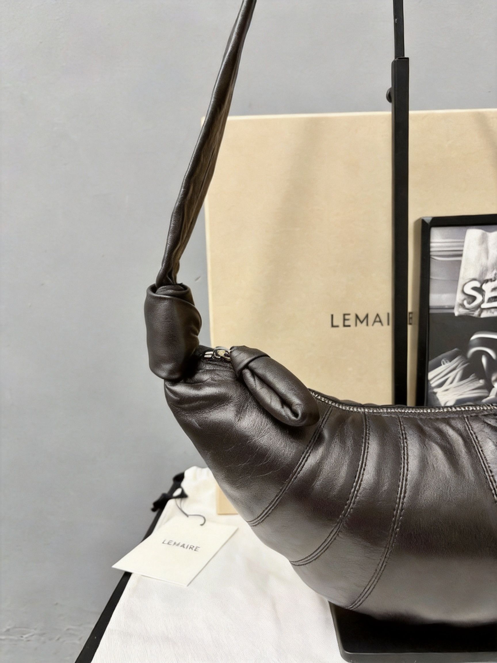 Lemaire Lemaire 23 Sheepskin Small Croissant/ Size ONE SIZE - 6 Thumbnail
