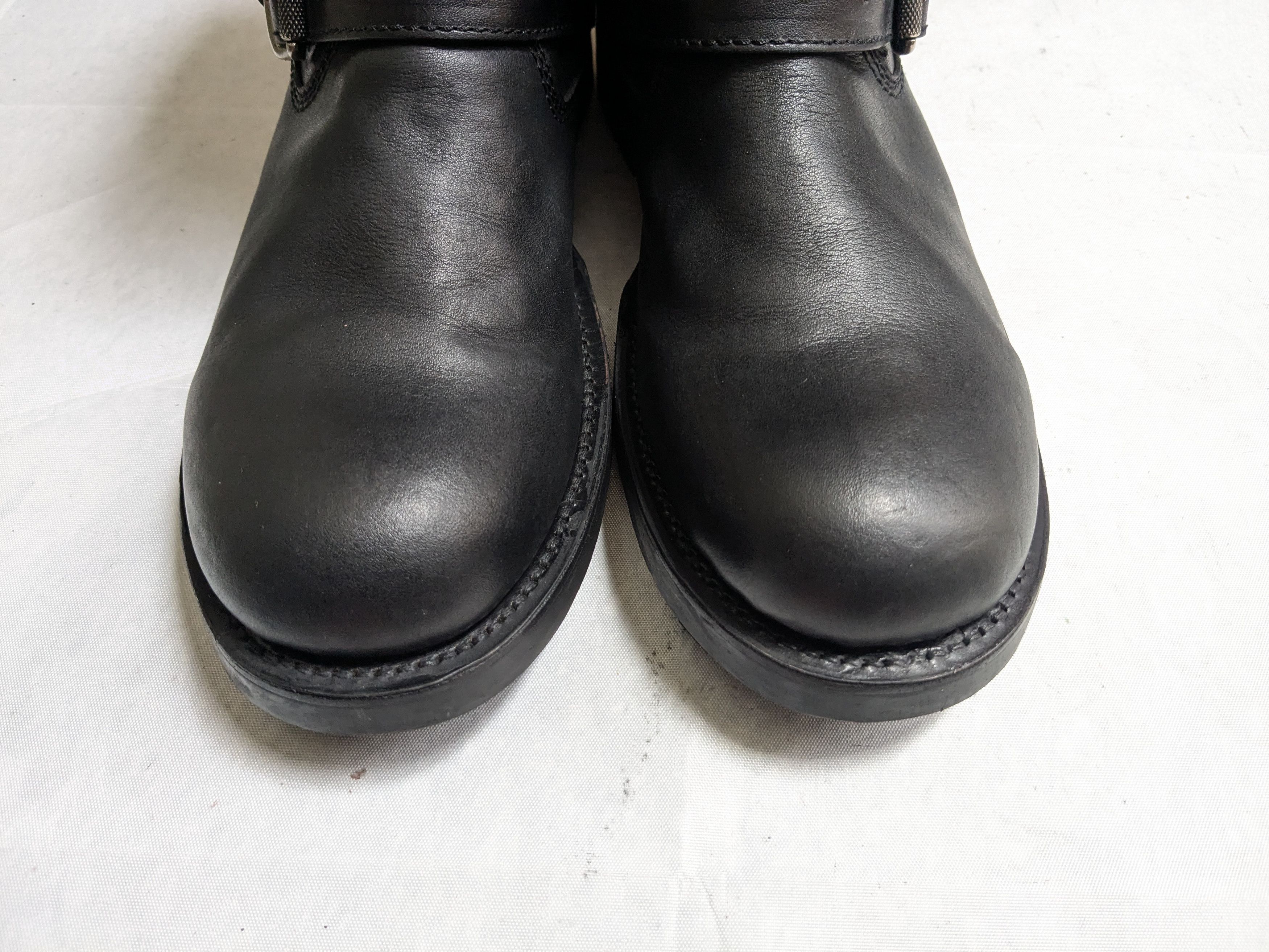 Frye Frye Engineer Boots Black Leather 8 D Buckle Size US 8 / EU 41 - 3 Thumbnail
