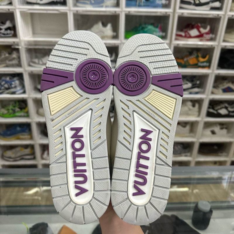 Louis Vuitton Louis Vuitton Trainer White Purple Fashion Sneakers -2508 Size US 9.5 / IT 39.5 - 4 Thumbnail