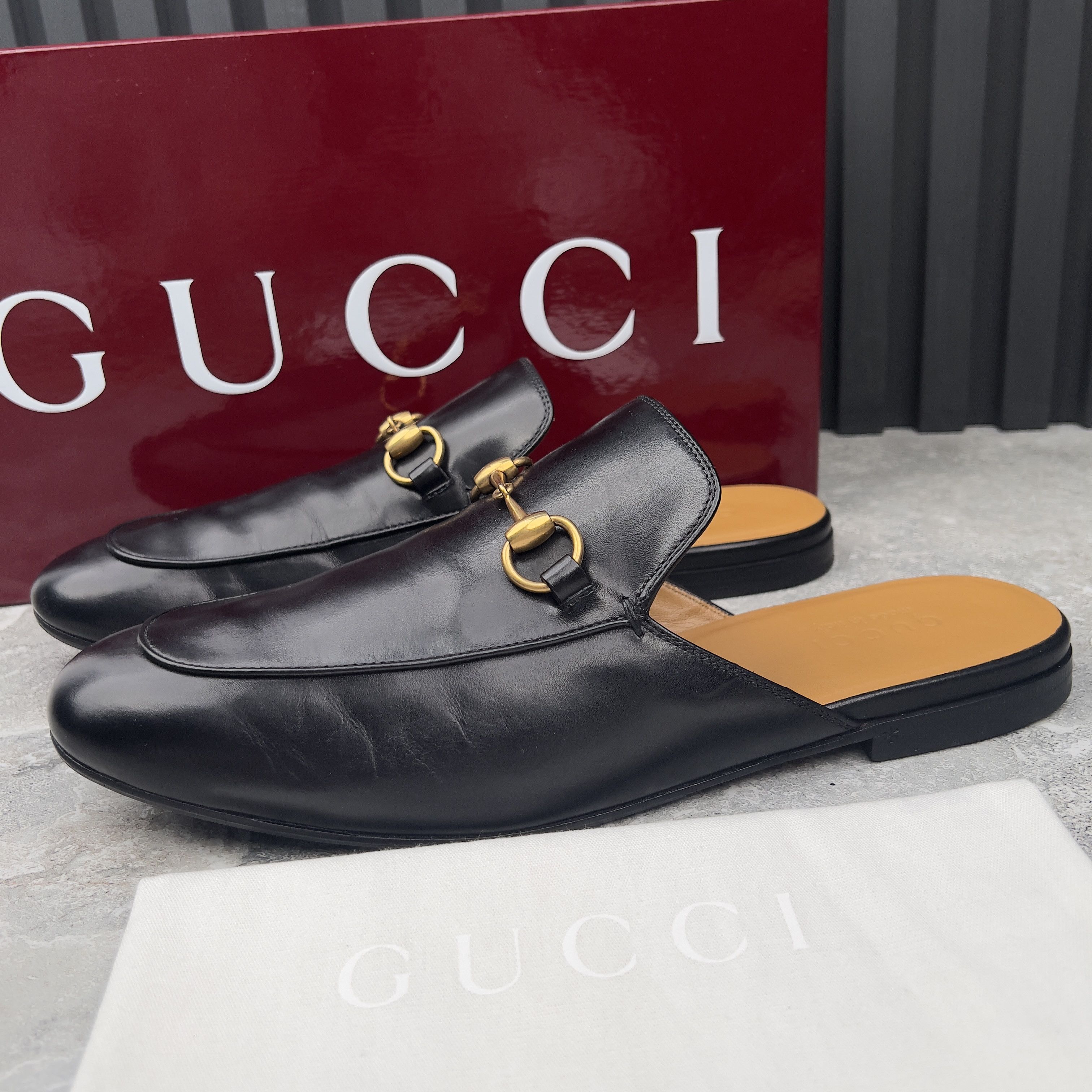 Gucci GUCCI Princetown Horsebit Jordaan Mule Leather Size US 9.5 / EU 42-43 - 4 Thumbnail