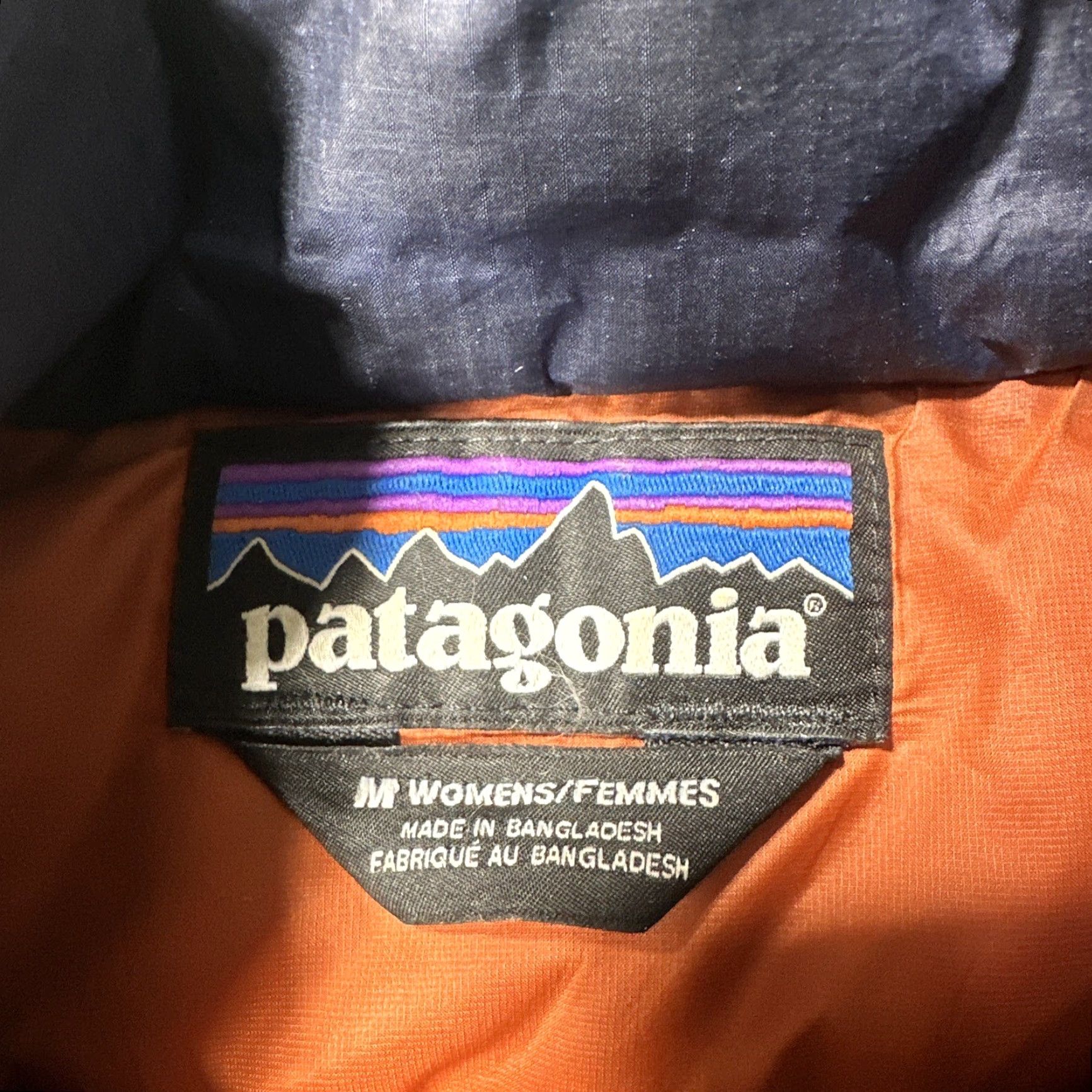 Patagonia Patagonia Women Navy Blue Down Puffer Jacket Full Zip M READ Size M / US 6-8 / IT 42-44 - 3 Thumbnail