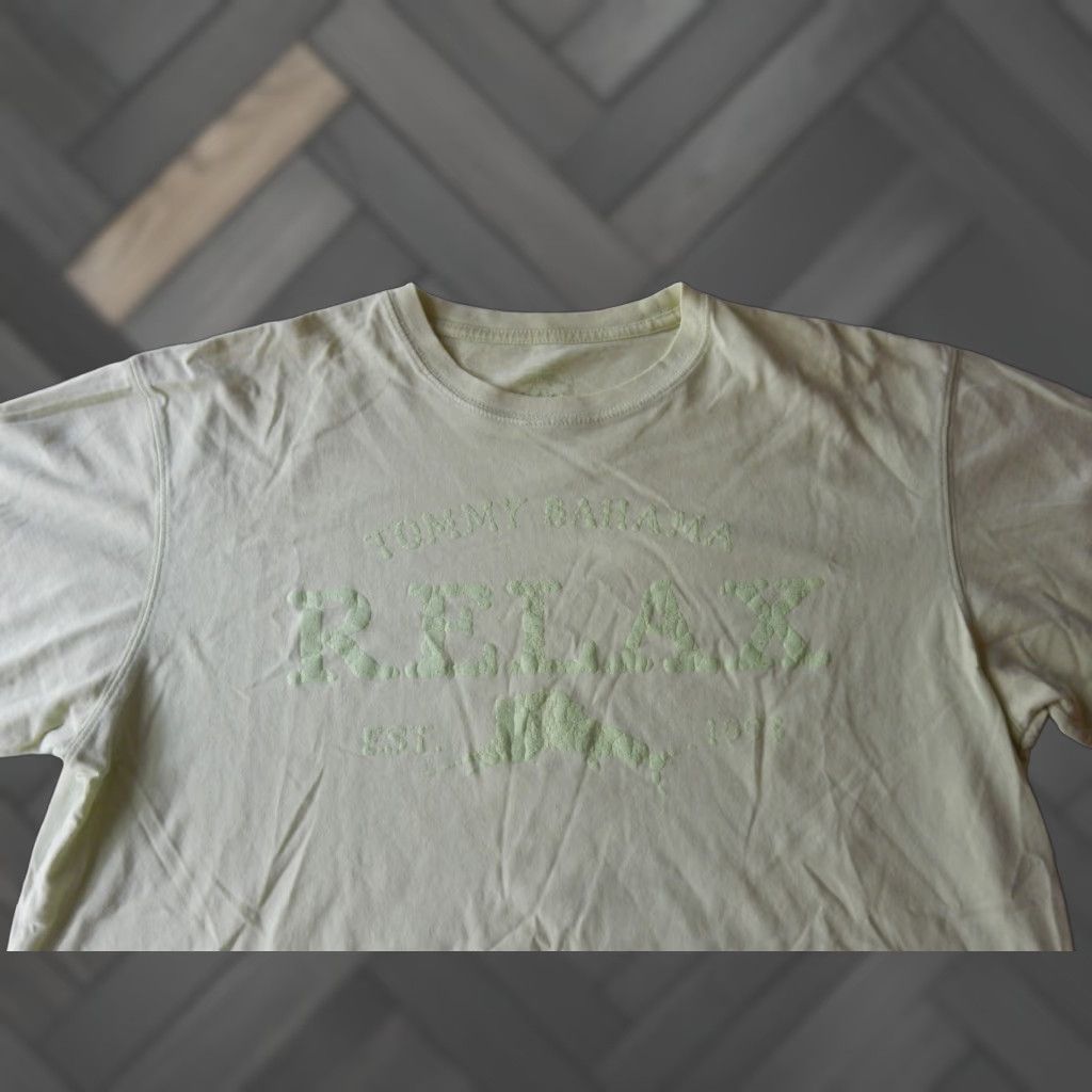 Tommy Bahama Tommy Bahama Men's T-Shirt Short Sleeve Graphic Print Cotton Green M Relax Mens Size US M / EU 48-50 / 2 - 1 Thumbnail