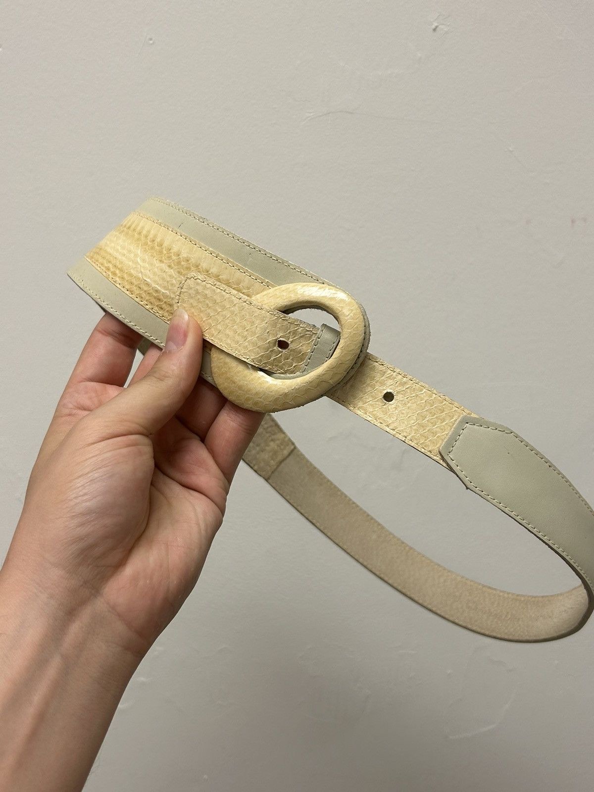Dior 90’s Snakeskin Loop Belt Size ONE SIZE - 1 Thumbnail
