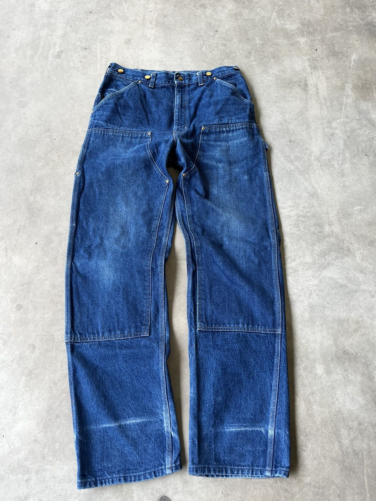 Carhartt carhartt 80s B07 denim logger double knee pants Size US 34 / EU 50 - 2 Thumbnail