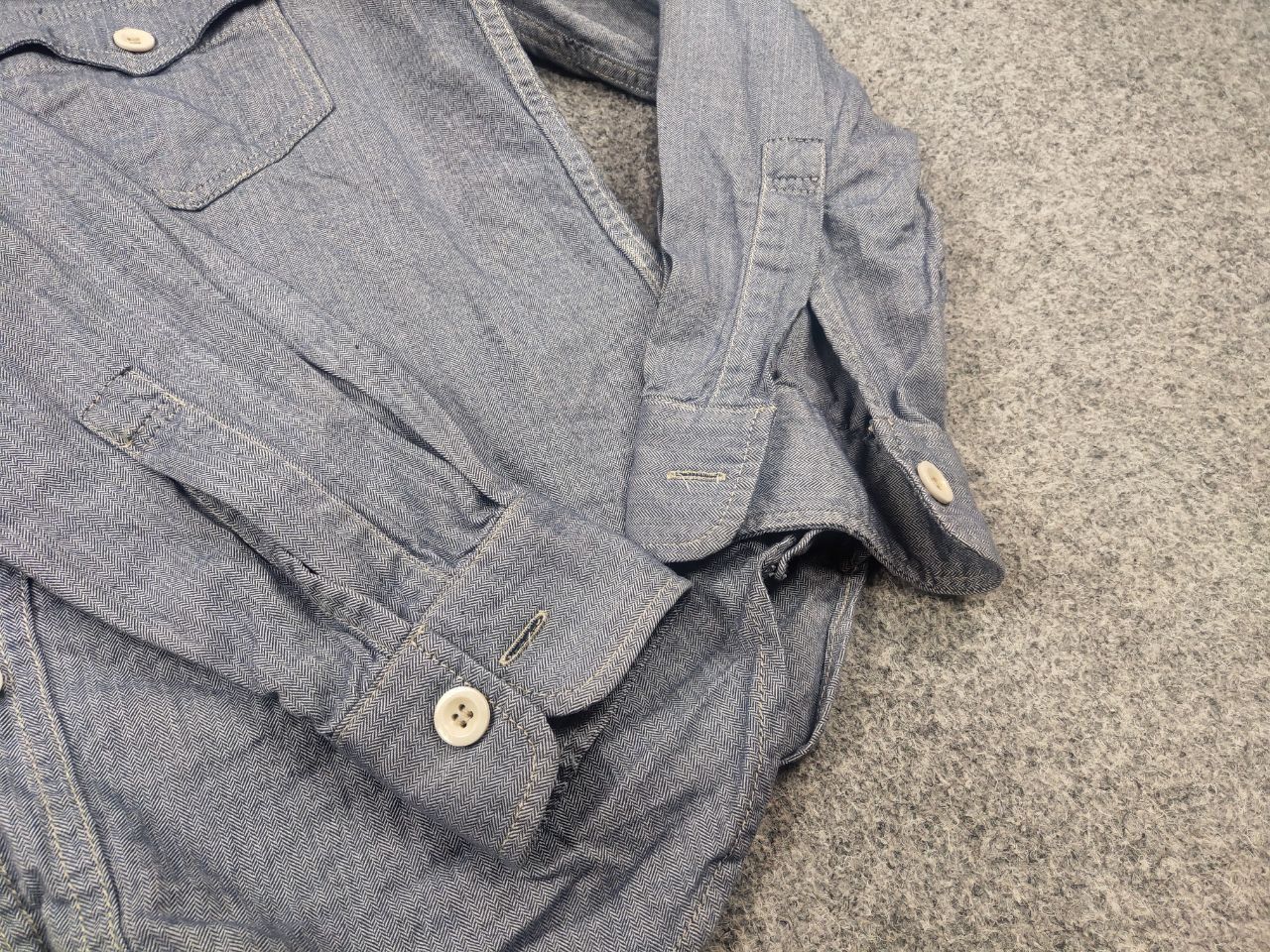 Captain Santors Captain Santors Italy Button Blue Heritage Workwear Shirt Size US S / EU 44-46 / 1 - 8 Thumbnail
