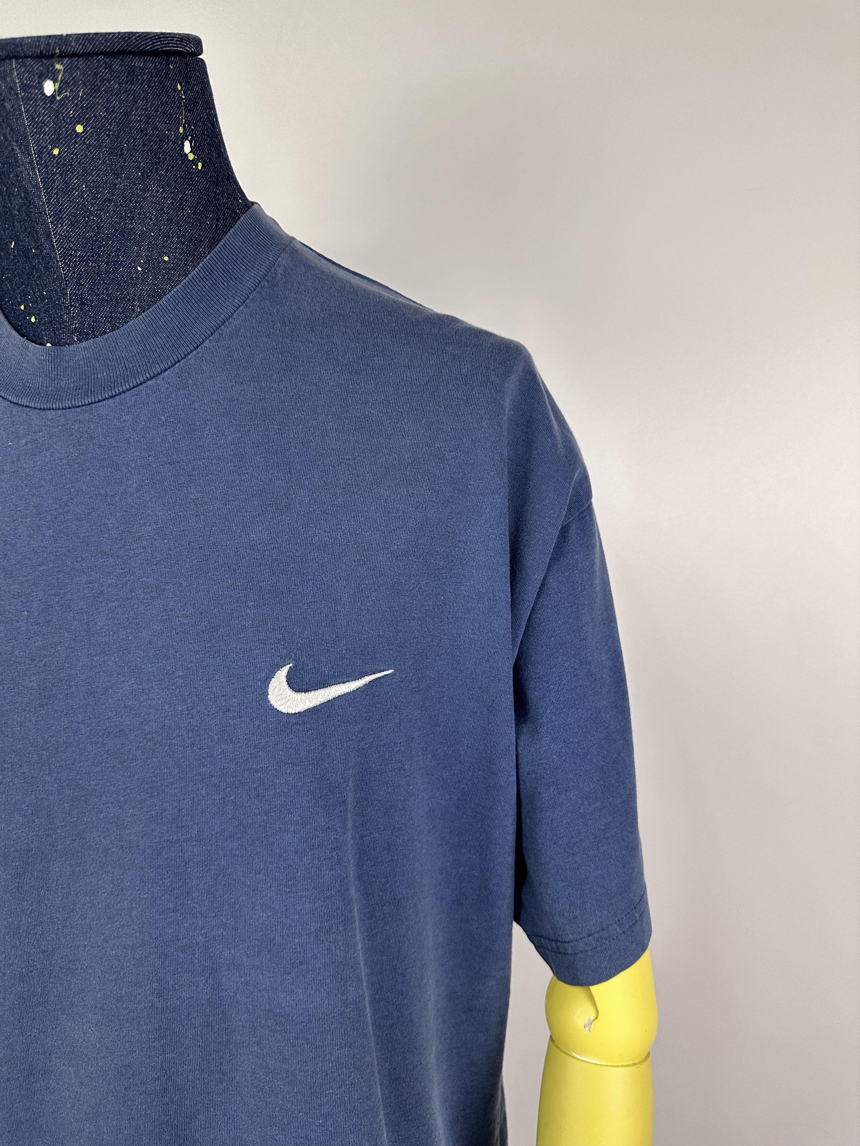 Nike × Vintage Vintage 90s Nike Sports Y2K Logo Mens T-shirt Size XL Blue Size US XL / EU 56 / 4 - 3 Thumbnail