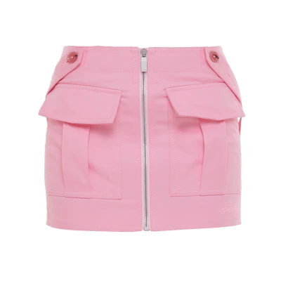 Off-White o1y1225 Mini Skirt in Pink Size 27" / US 4 / IT 40 - 1 Thumbnail