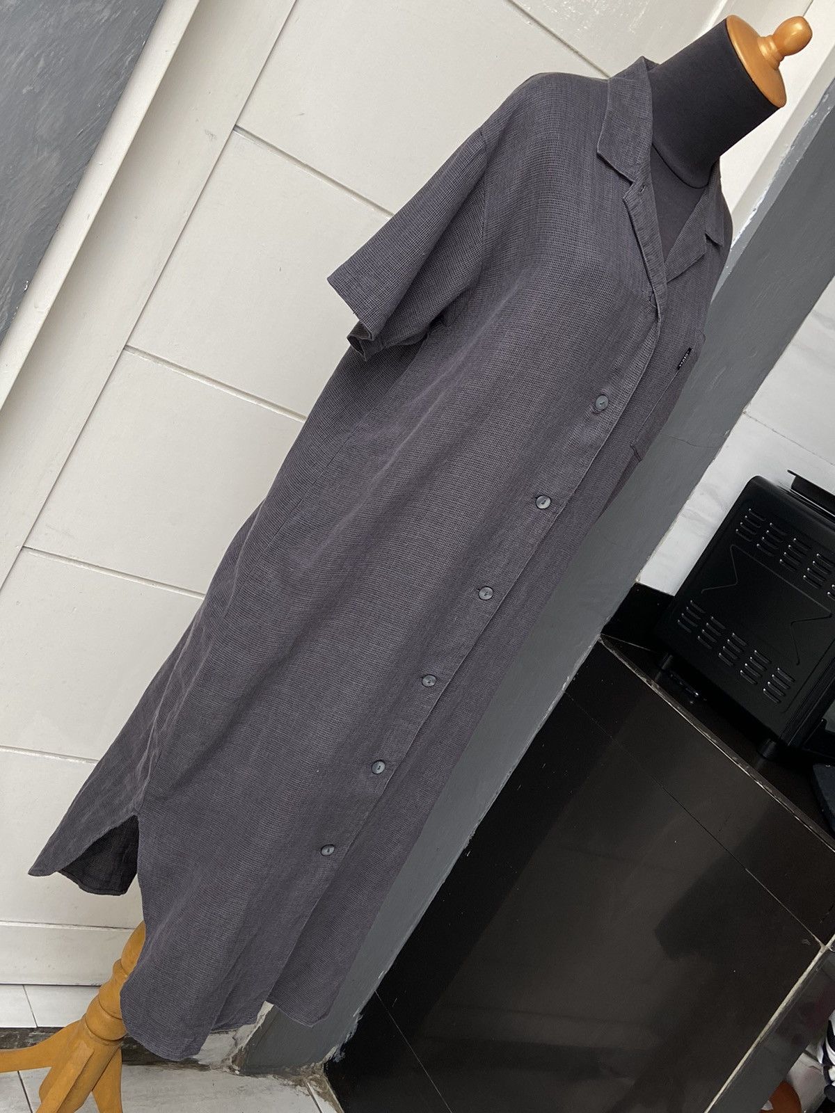 Designer × Japanese Brand × Yohji Yamamoto SACSNY Y’SACCS Grey Long Shirt Size US M / EU 48-50 / 2 - 9 Thumbnail