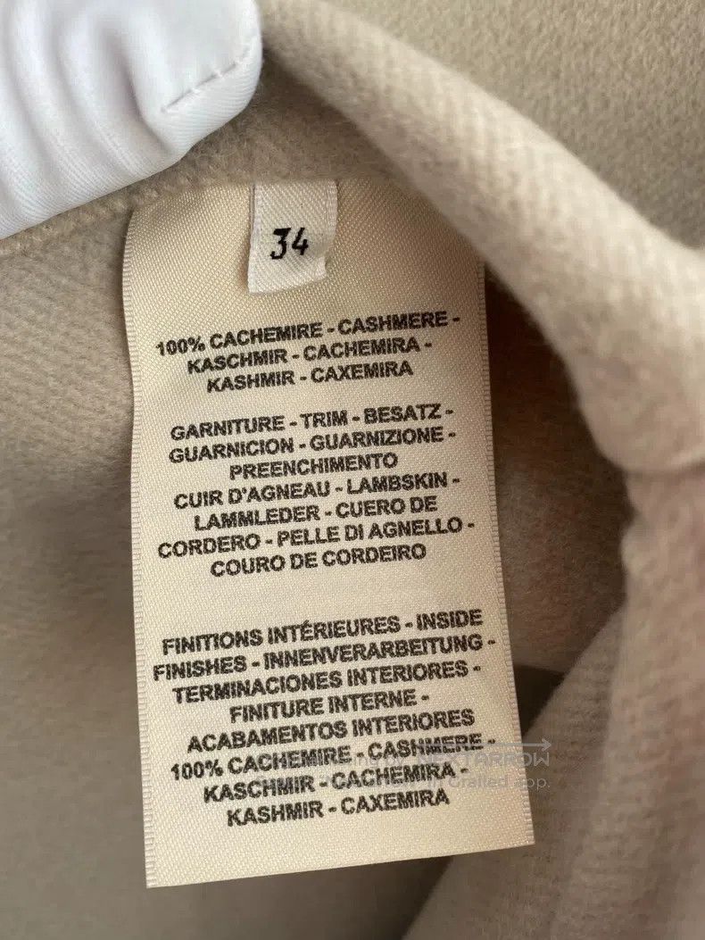 Hermes Hermes Beige Short Cashmere Top Size XXS / US 00 / IT 34 - 5 Thumbnail