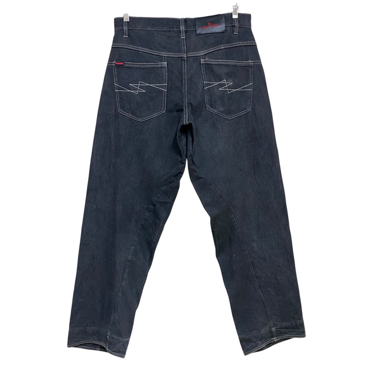 Fubu Vintage Fubu Denim Engineered Baggy Jeans Black Size US 33 - 2 Thumbnail